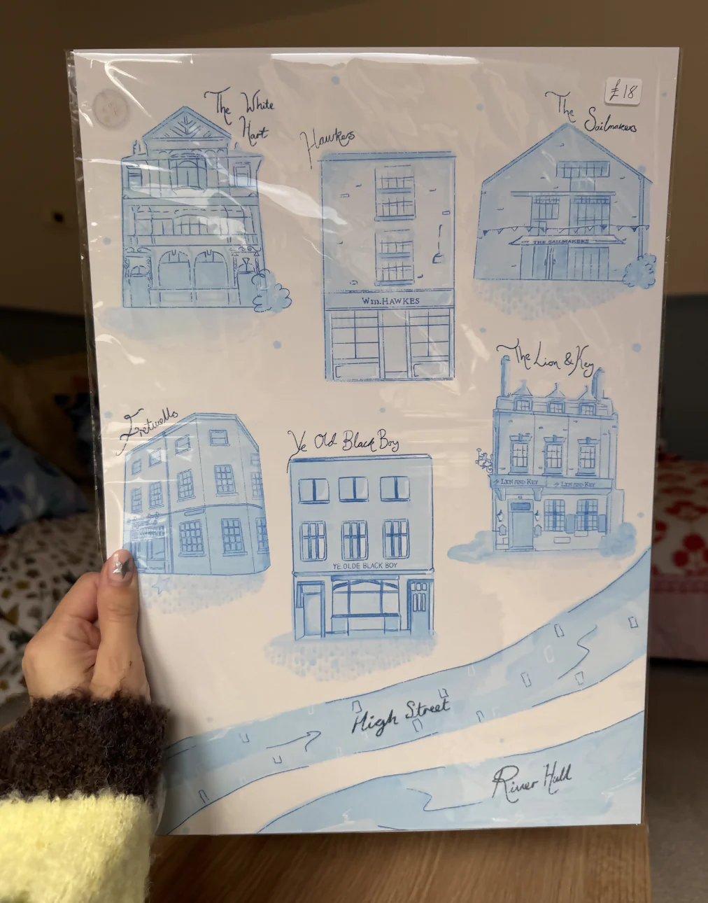 Hull Old Town Pubs Print - Image 2