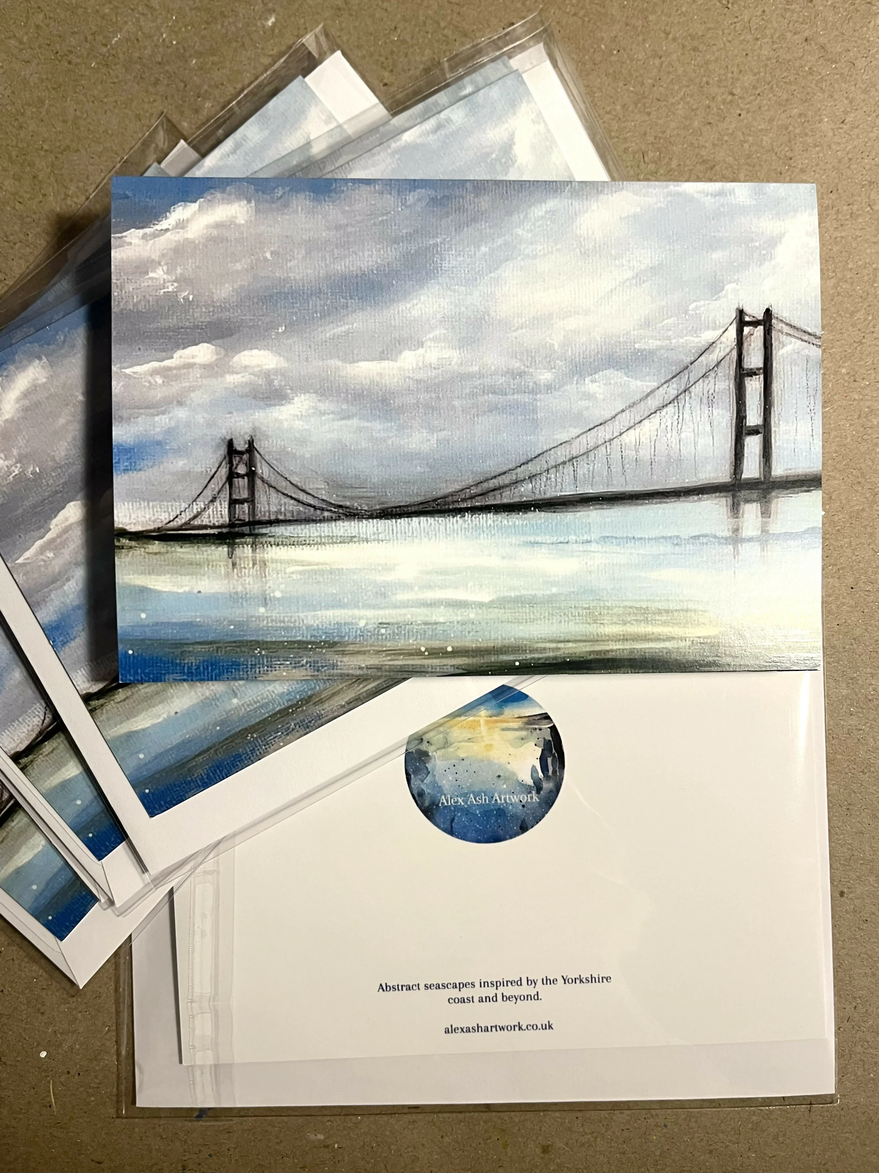 Humber Bridge Fine Art Card
