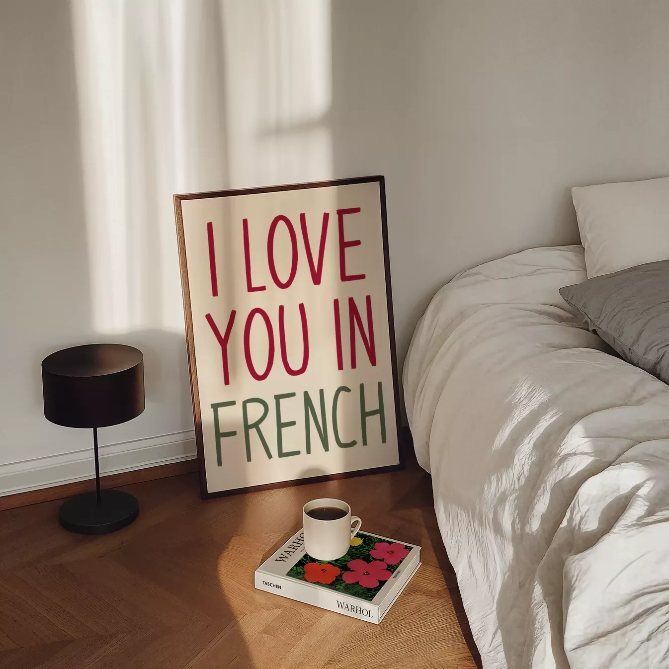 I LOVE YOU IN FRENCH WALL ART PRINT