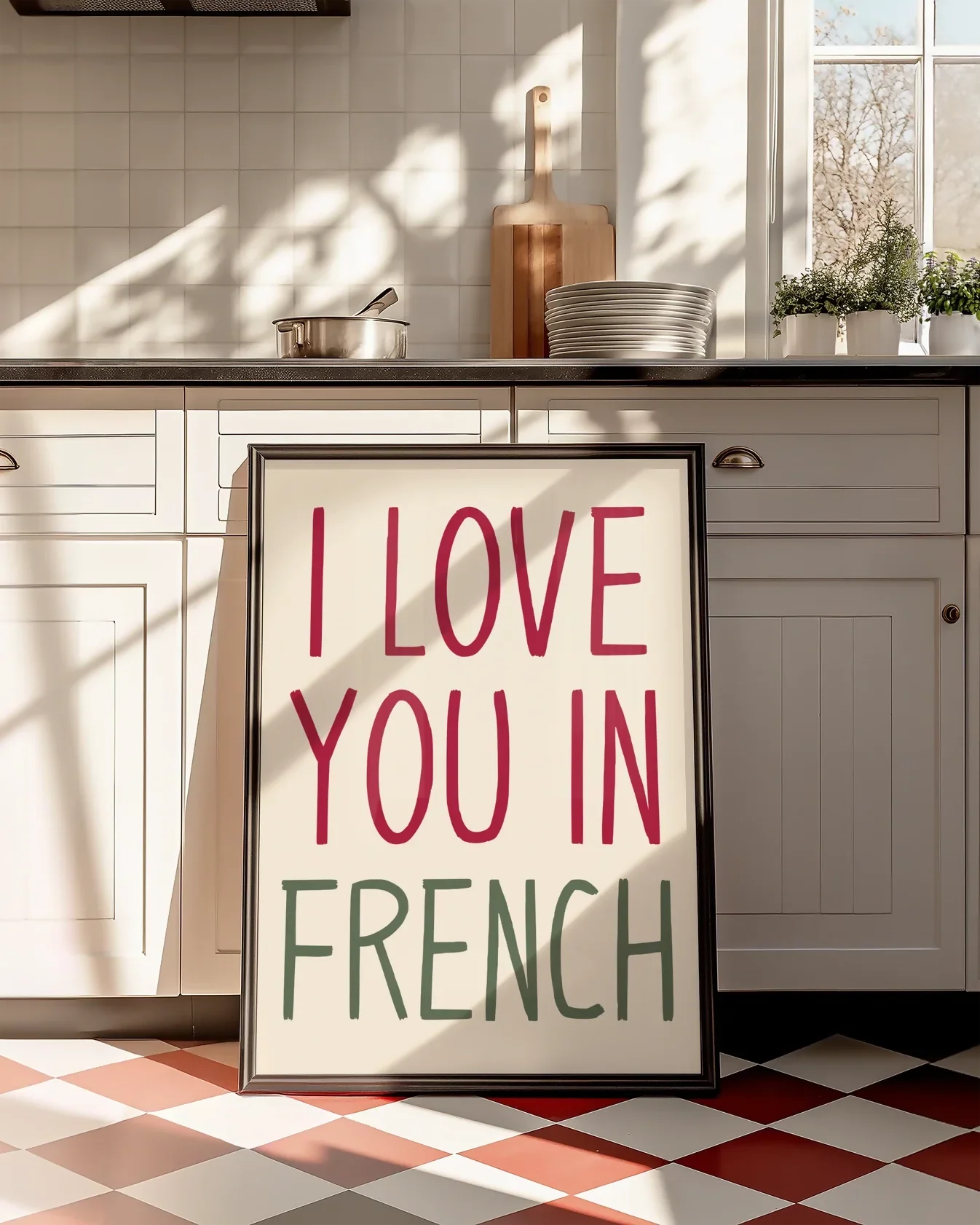 I LOVE YOU IN FRENCH WALL ART PRINT - Image 3