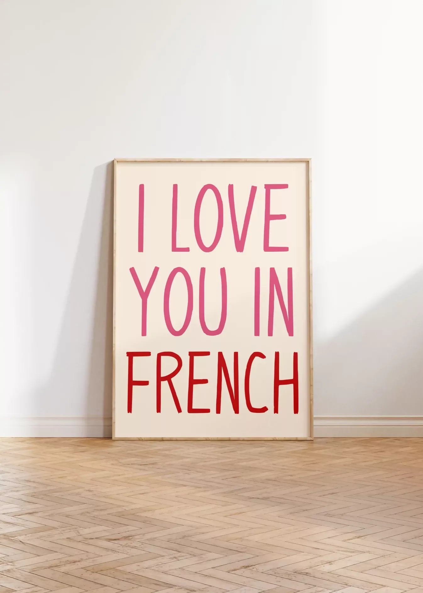 I LOVE YOU IN FRENCH WALL ART PRINT - Image 5