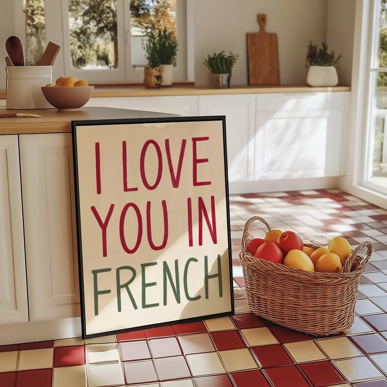 I LOVE YOU IN FRENCH WALL ART PRINT - Image 6