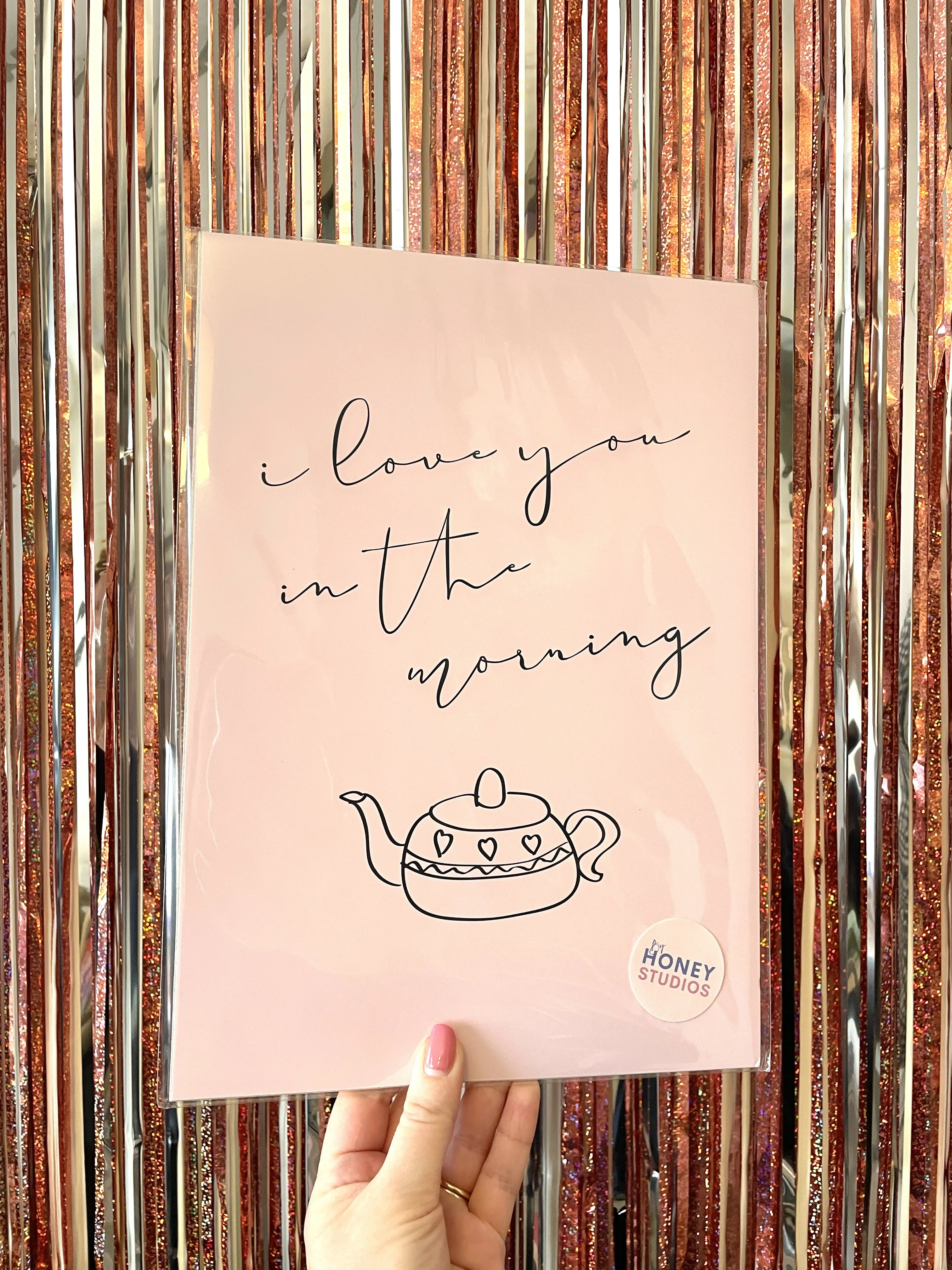 I LOVE YOU IN THE MORNING WALL ART PRINT - Image 2