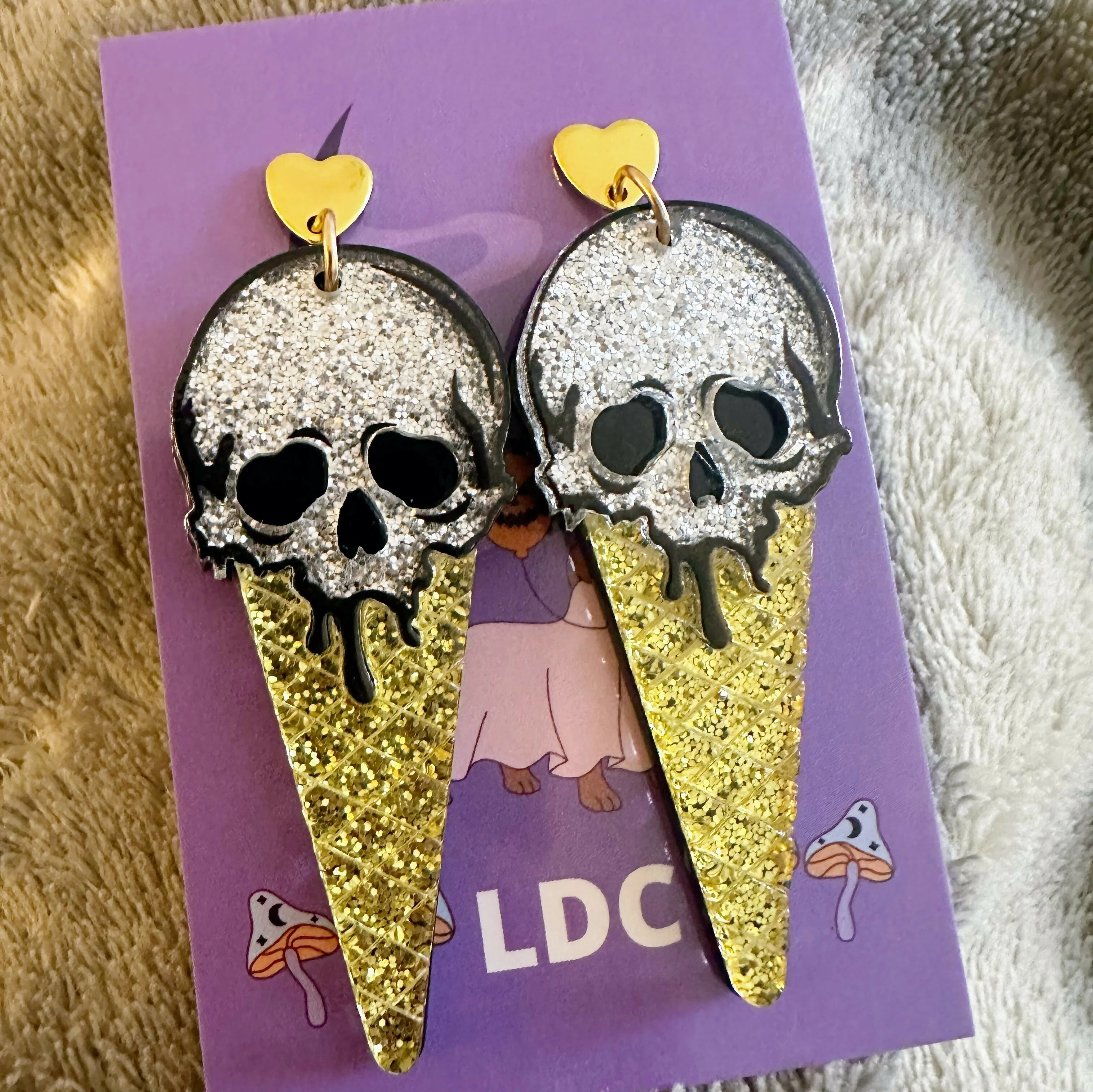 I-scream Acrylic Drop Studs - Image 2