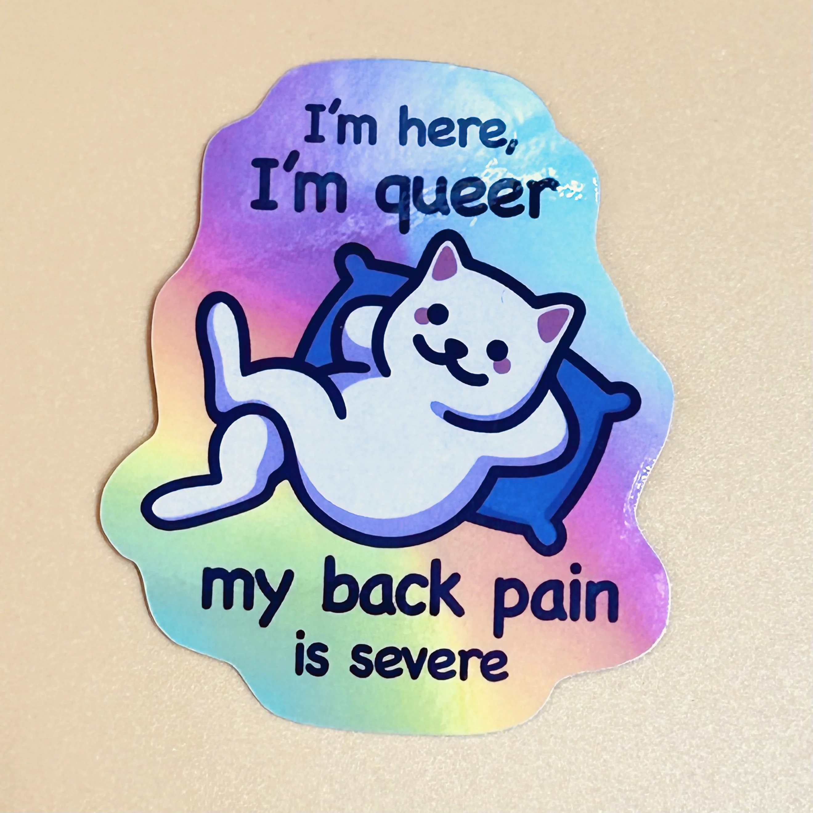 I'm Here, I'm Queer Sticker - Image 2