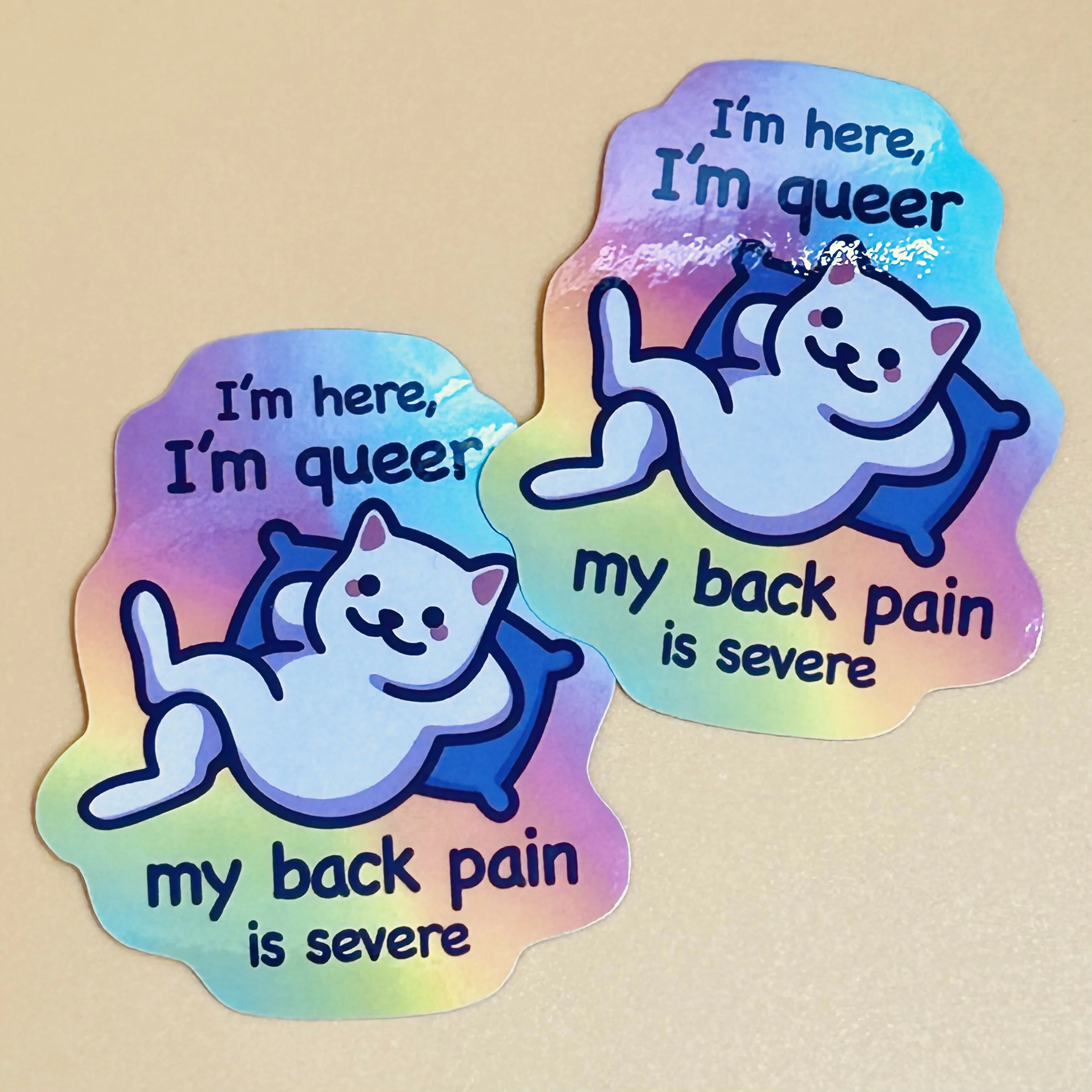 I'm Here, I'm Queer Sticker - Image 3