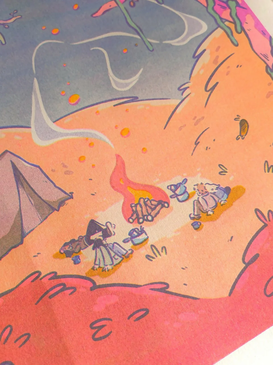 In The Gloaming Riso Print - Image 2