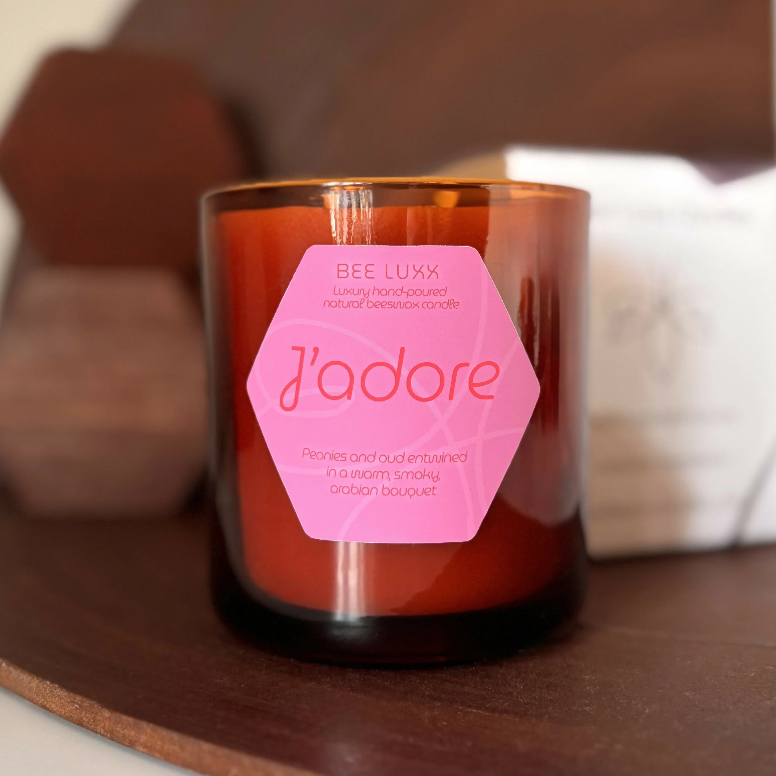 J’adore - Scented 100% Beeswax Candle - Image 5