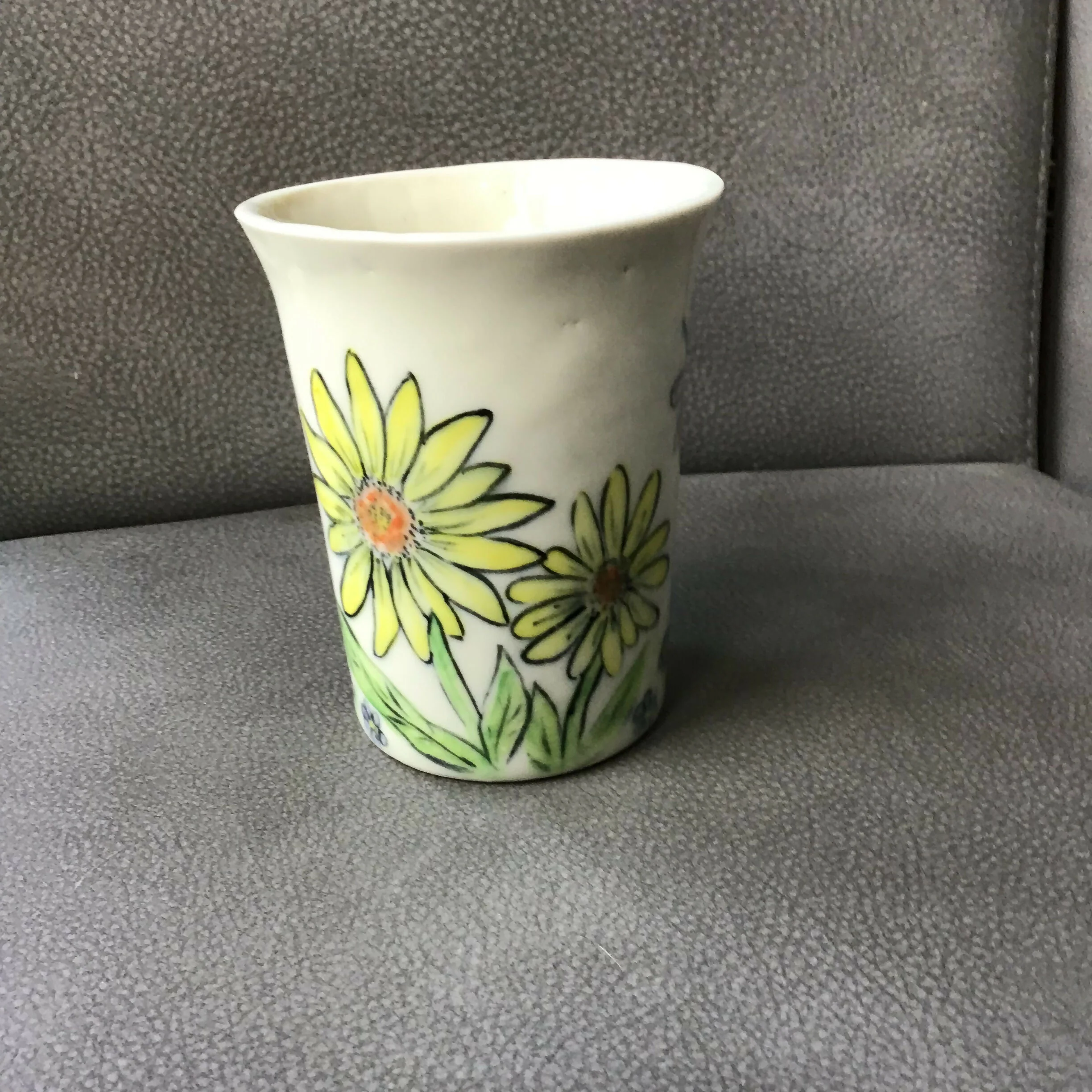 Summer meadow Handpainted Pot - Image 2