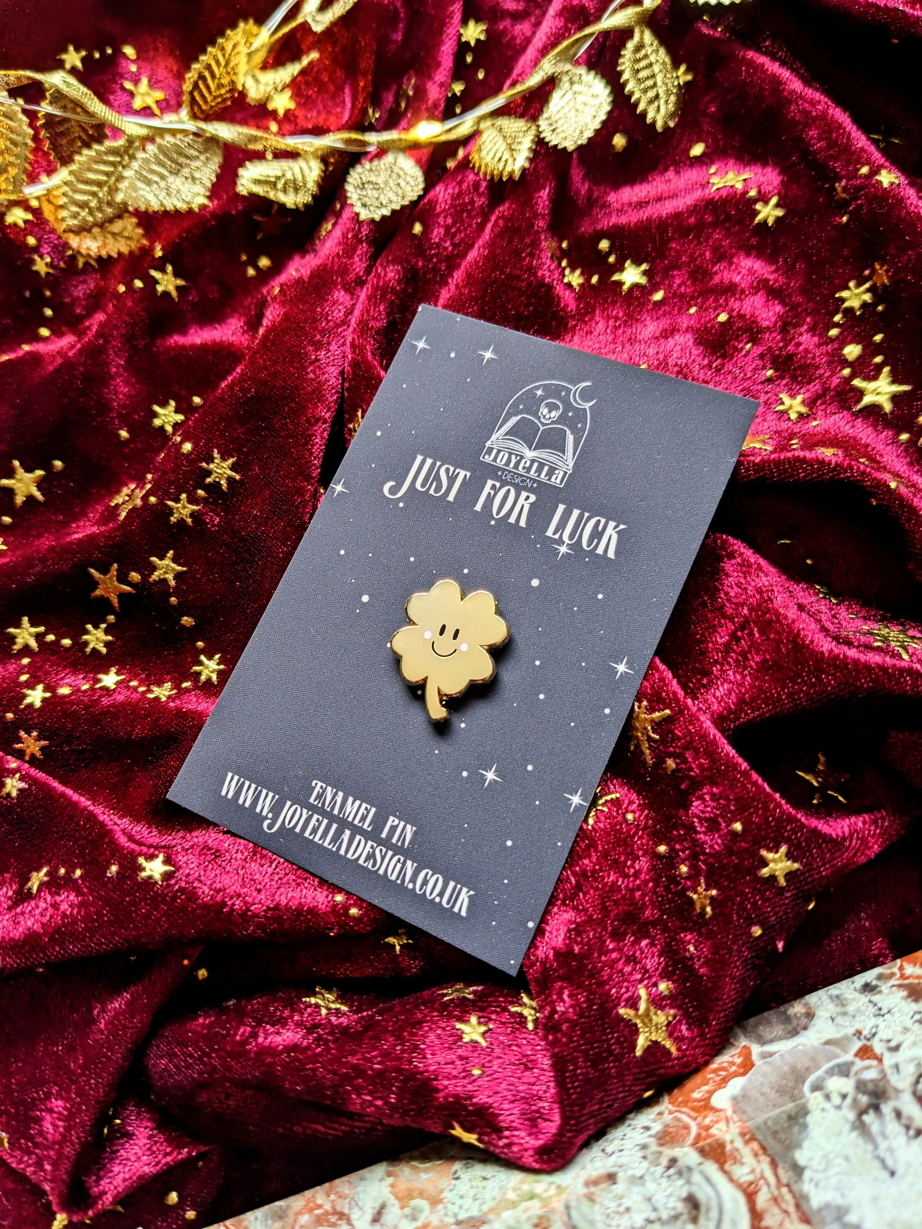 Just for Luck Enamel Pin - Image 2