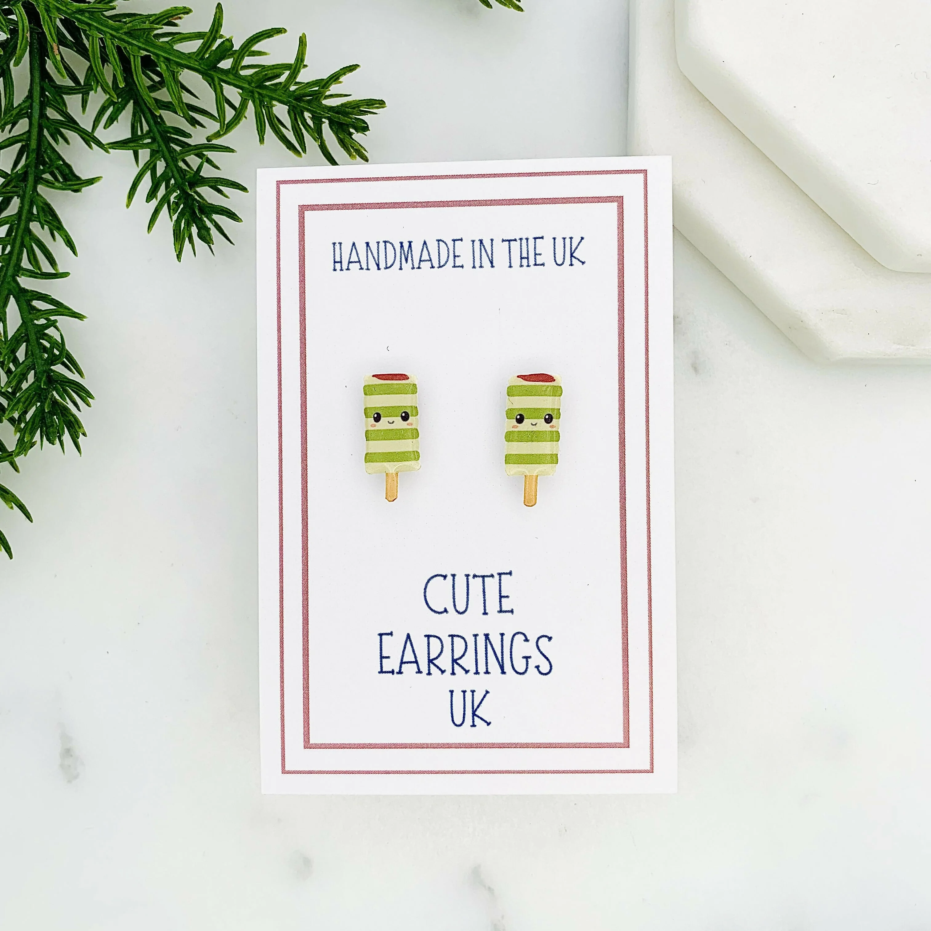 Kawaii Ice Lolly 1 Stud Earrings