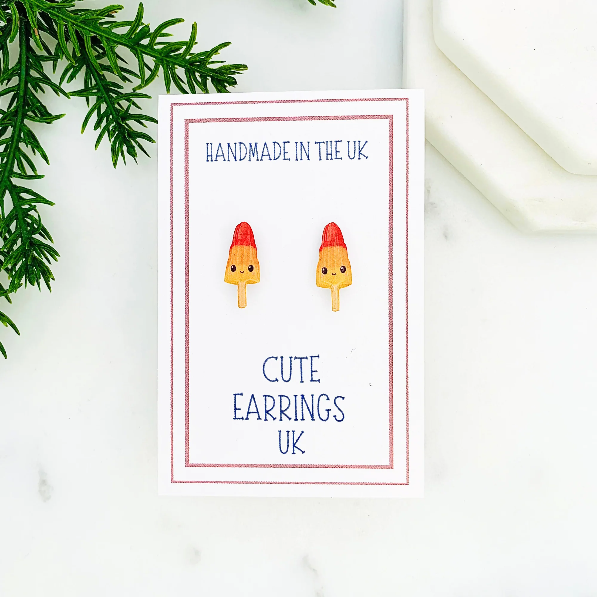 Kawaii Style Ice Lolly 2 Stud Earrings