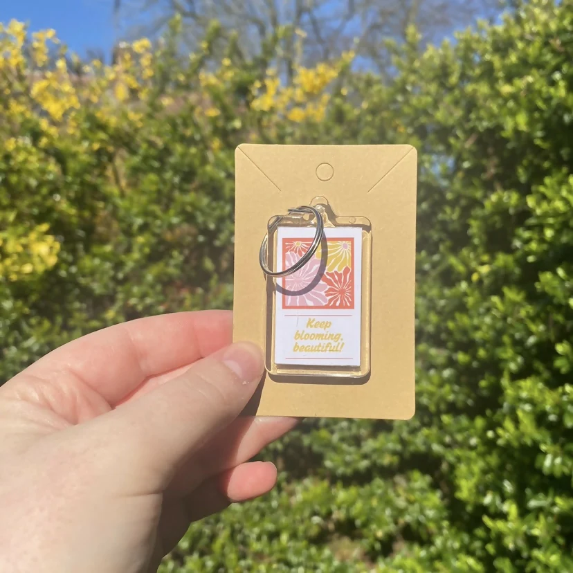 Keep Blooming, Beautiful - Keyring