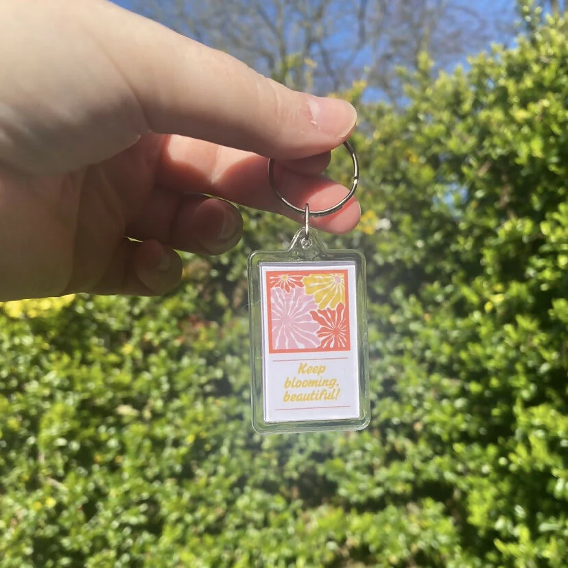 Keep Blooming, Beautiful - Keyring - Image 2
