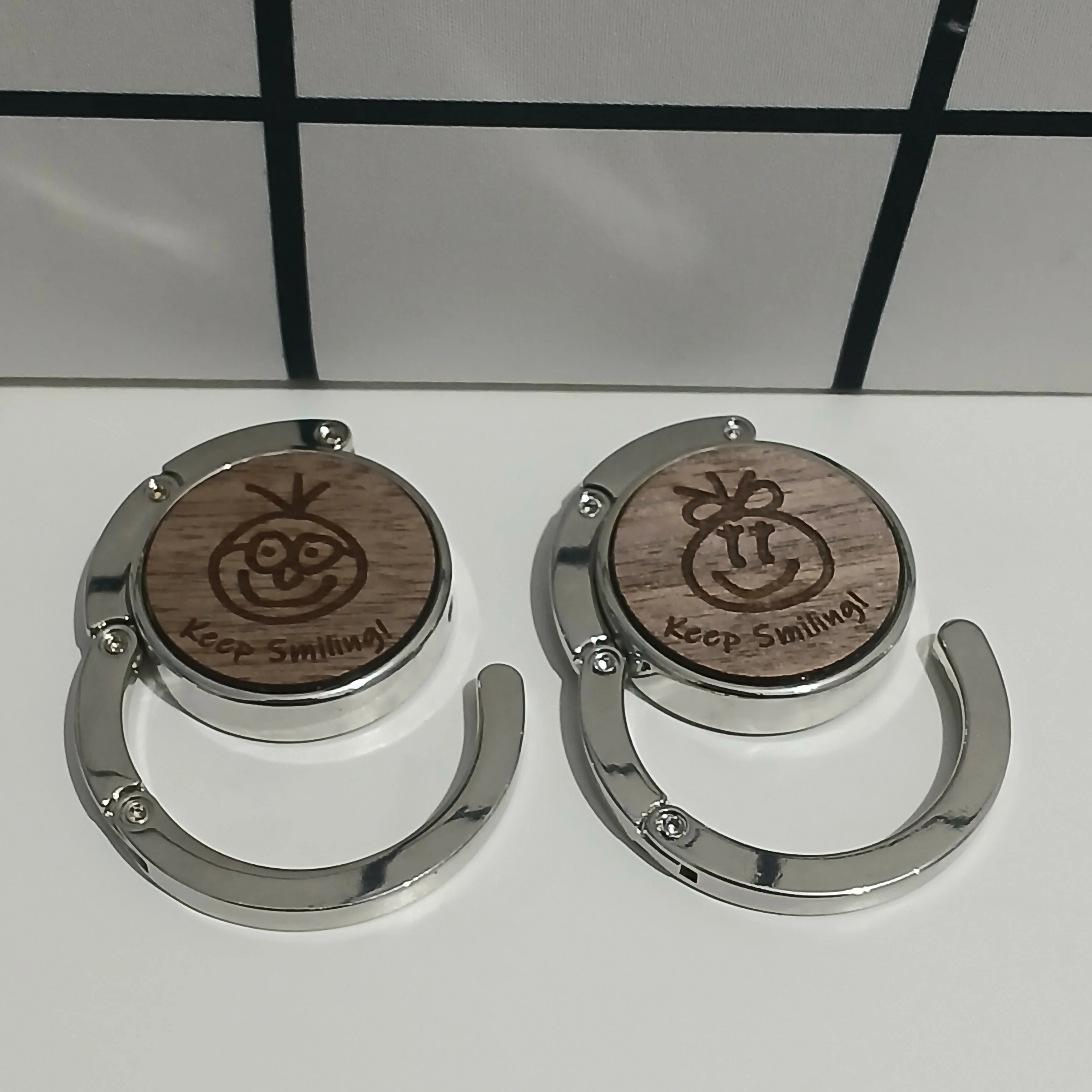 Keep Smiling Girl and Boy Bag Hanger Set - Image 2