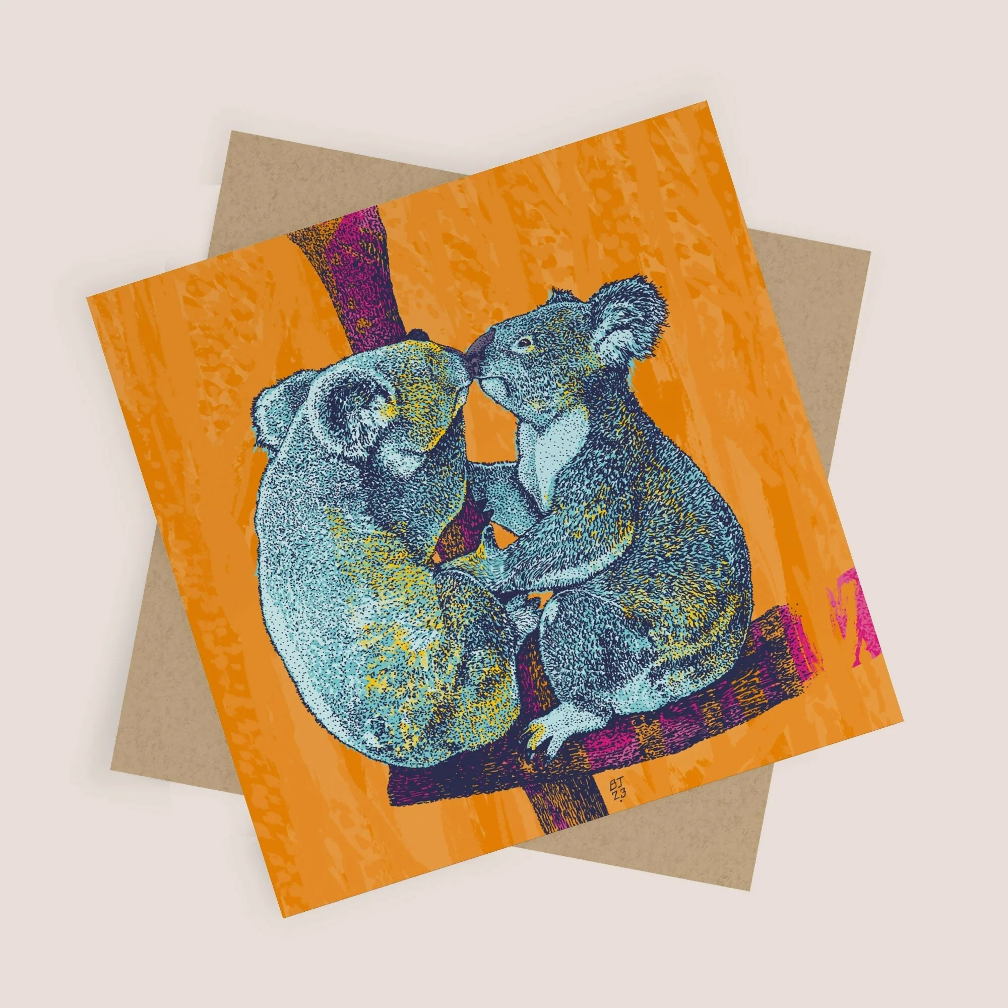 Koala Kiss Greeting Card