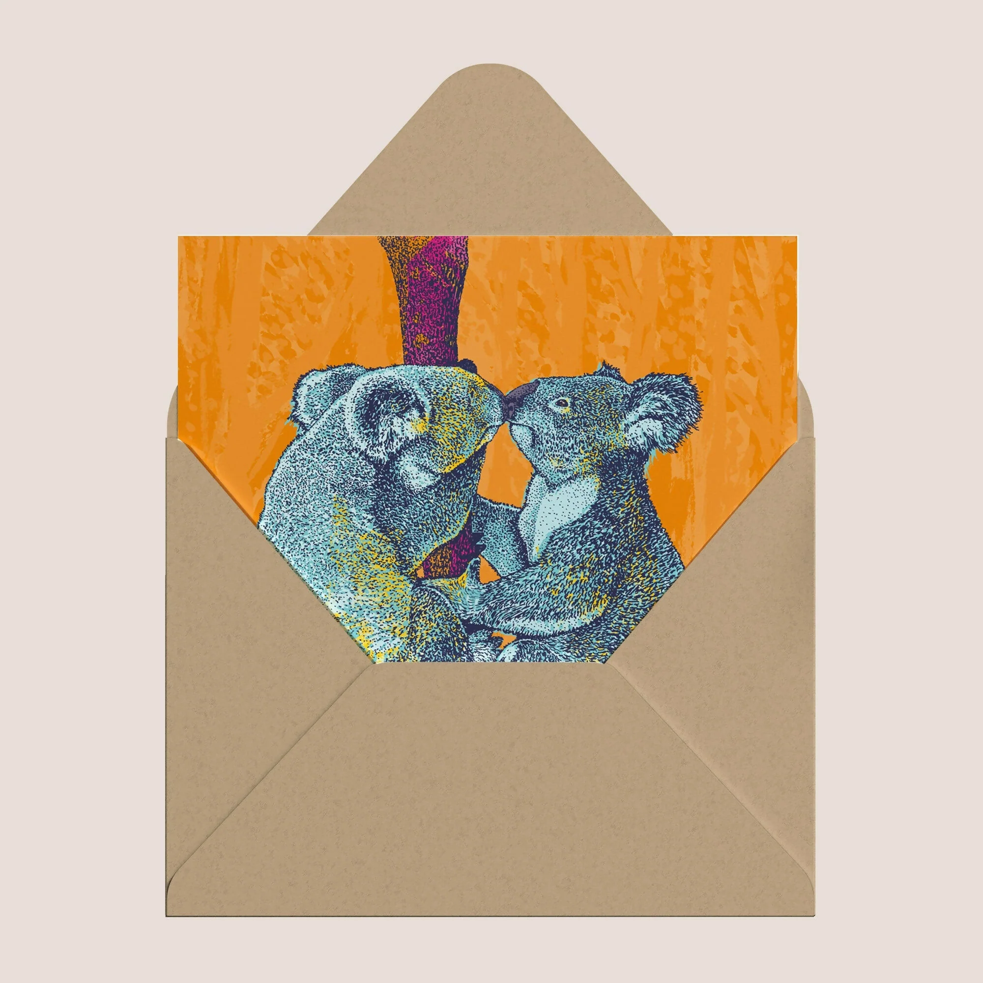 Koala Kiss Greeting Card - Image 2