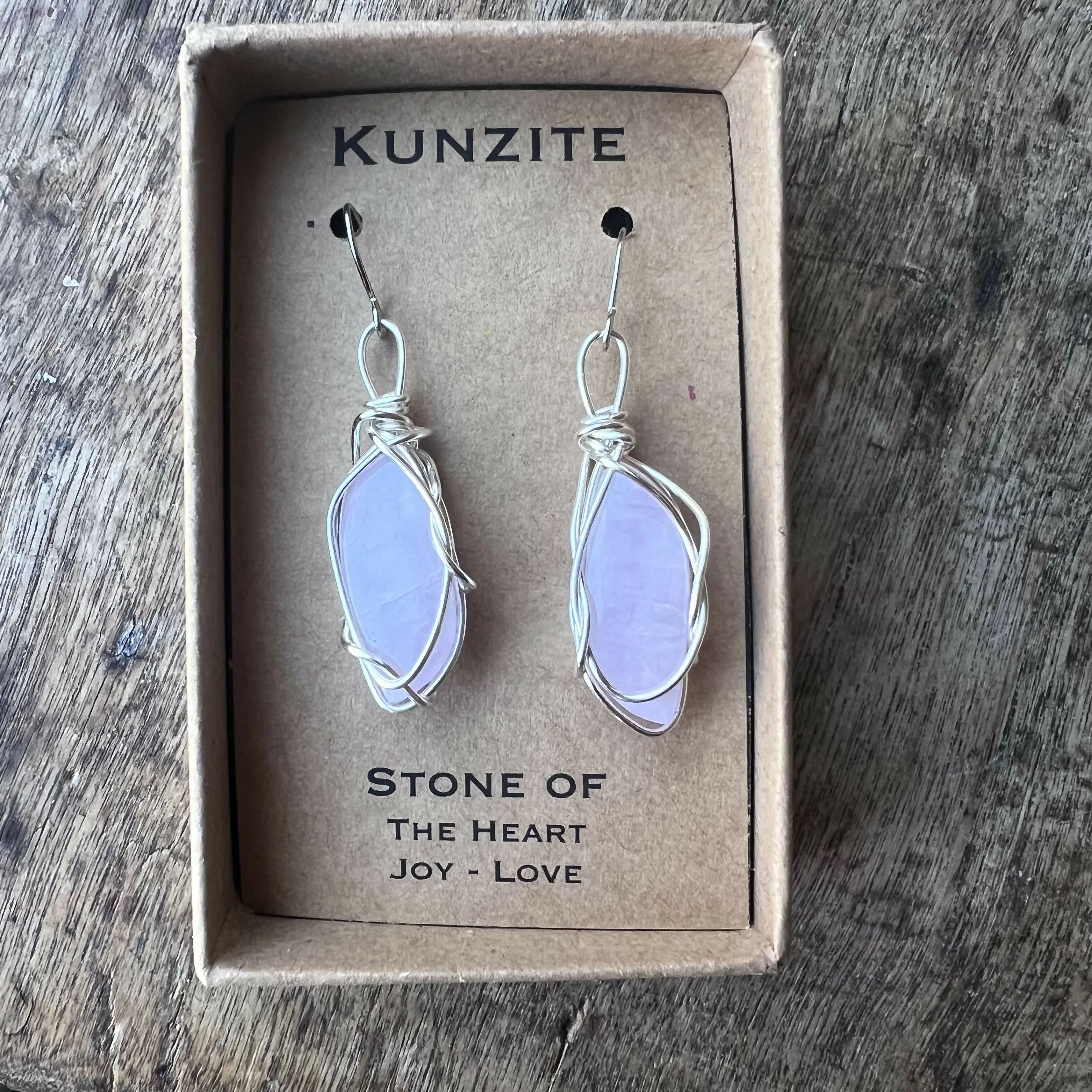 Kunzite Wire Wrapped Pendant