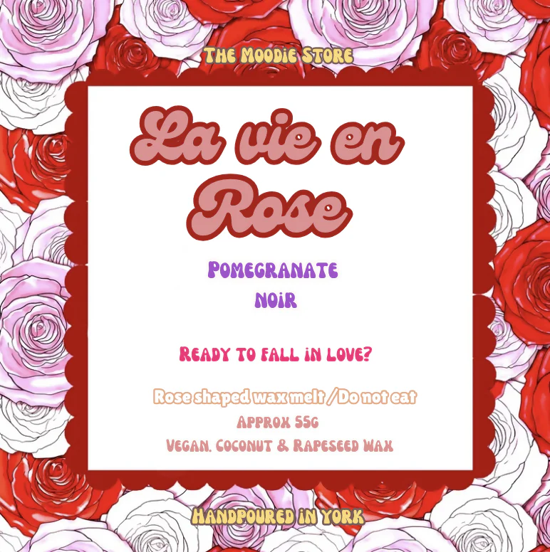 La Vie en Rose - Dark Pomegranate Fragranced Wax Melt - Image 4