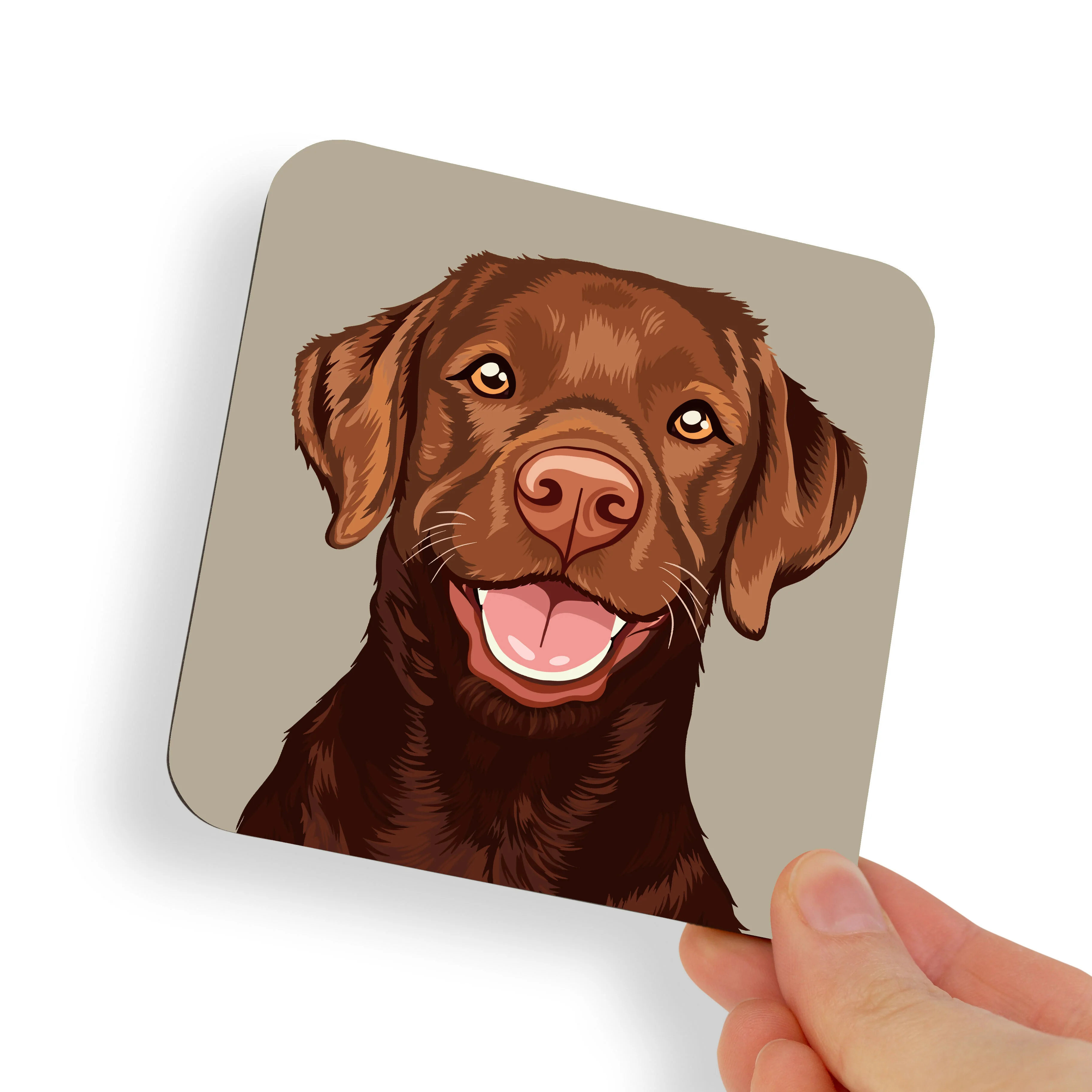 Labrador Brown Dog Coaster