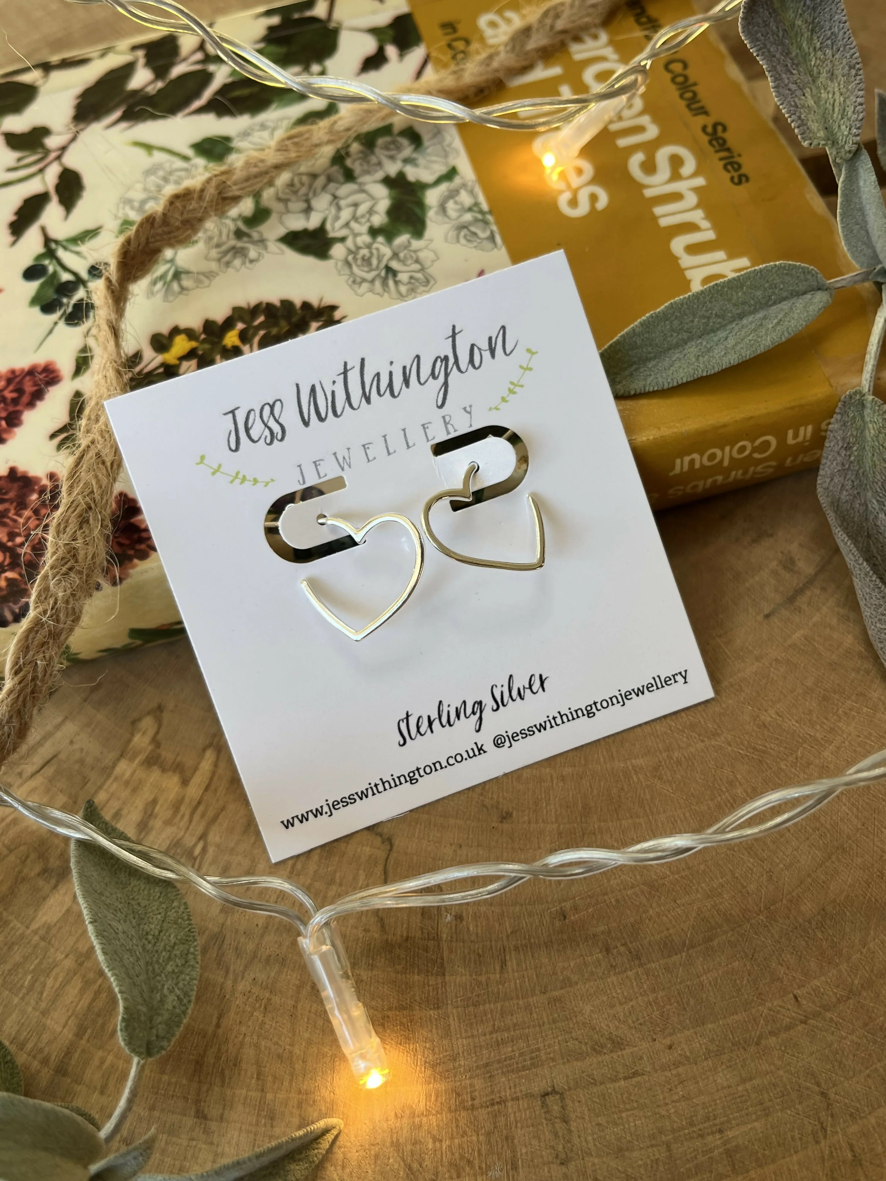 Large Heart Hoops