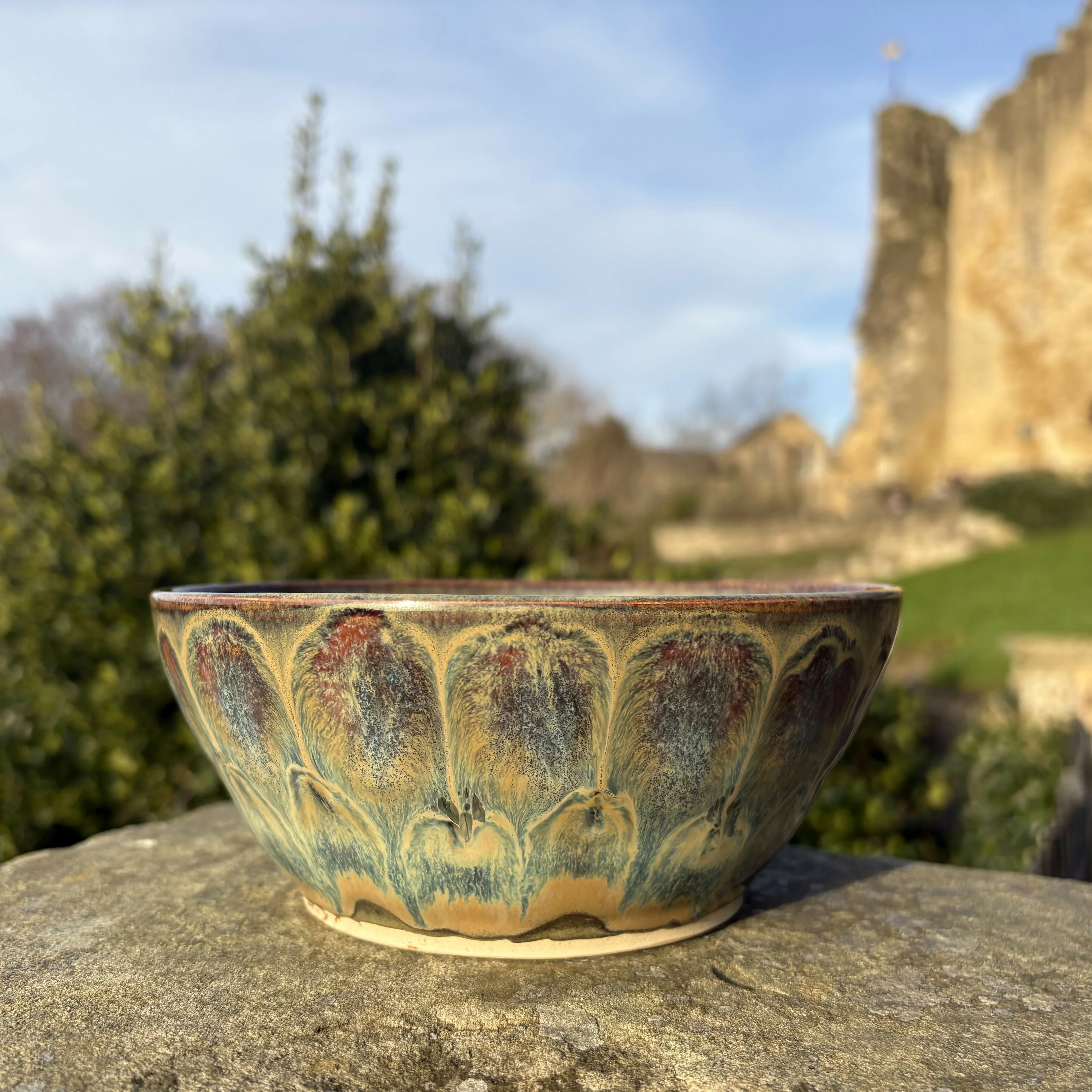 Large Patterned Bowl - Image 6
