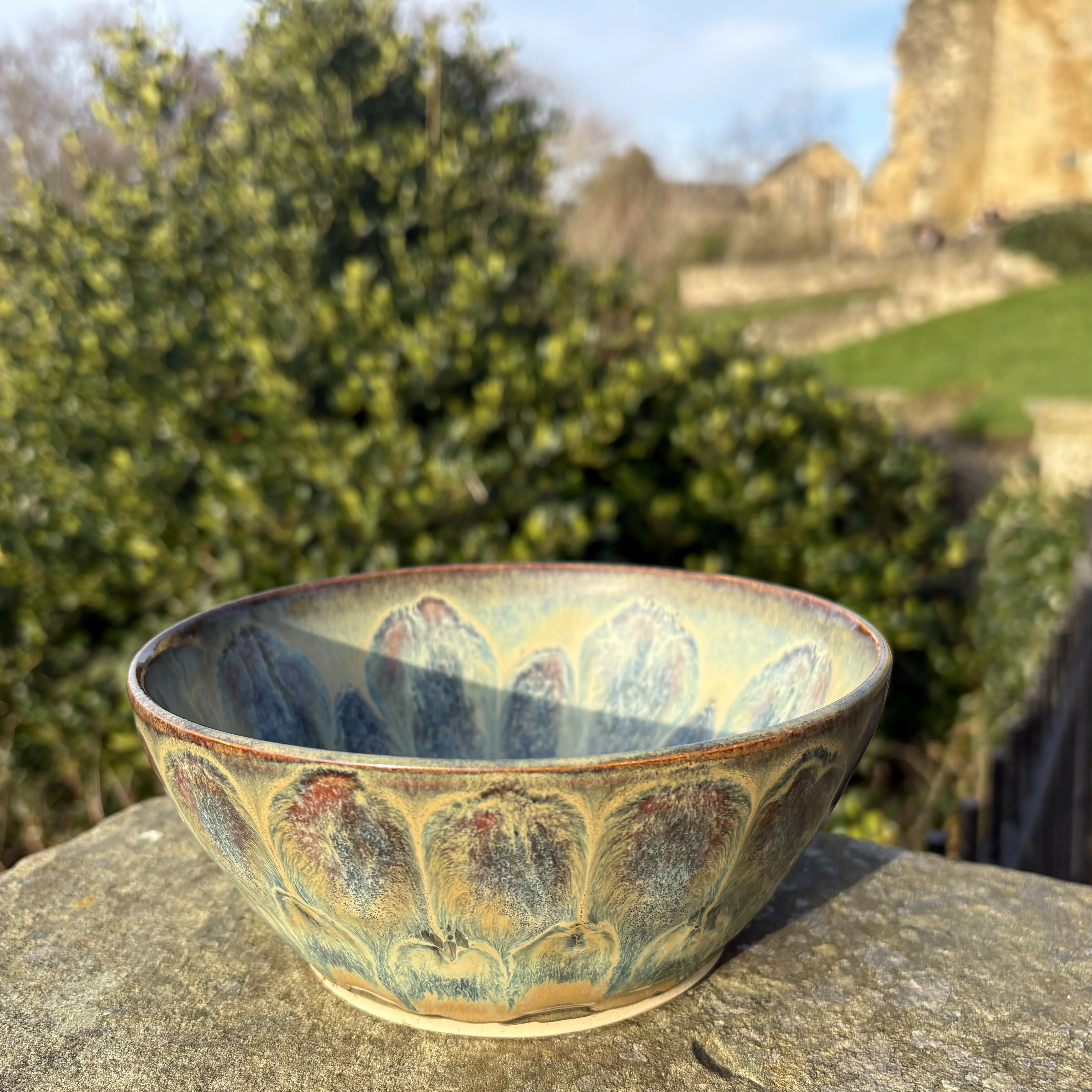 Large Patterned Bowl - Image 8