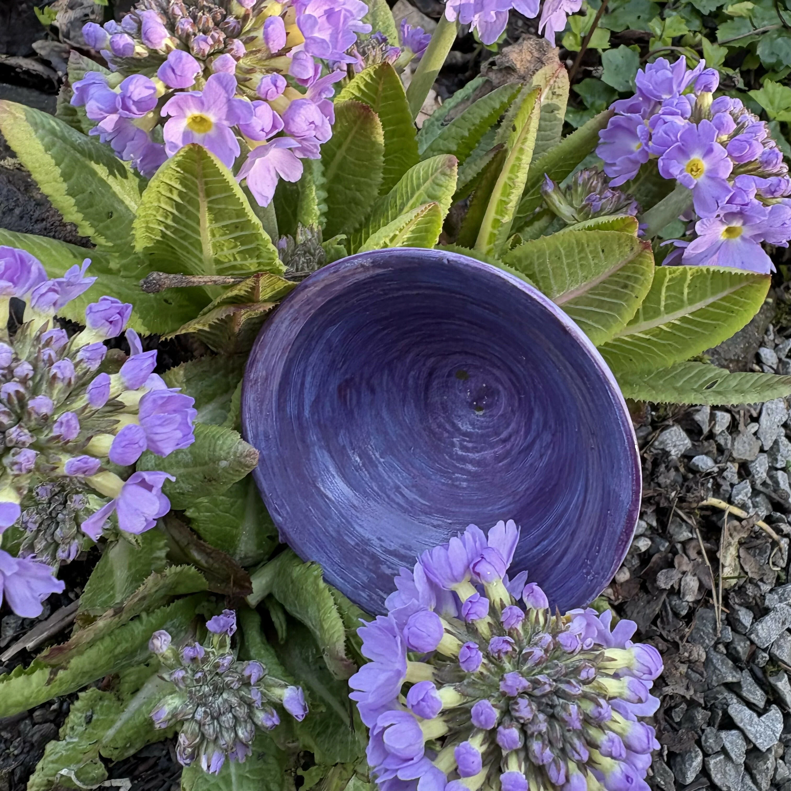 Lavender and Yellow Speckled Bowl - Image 3