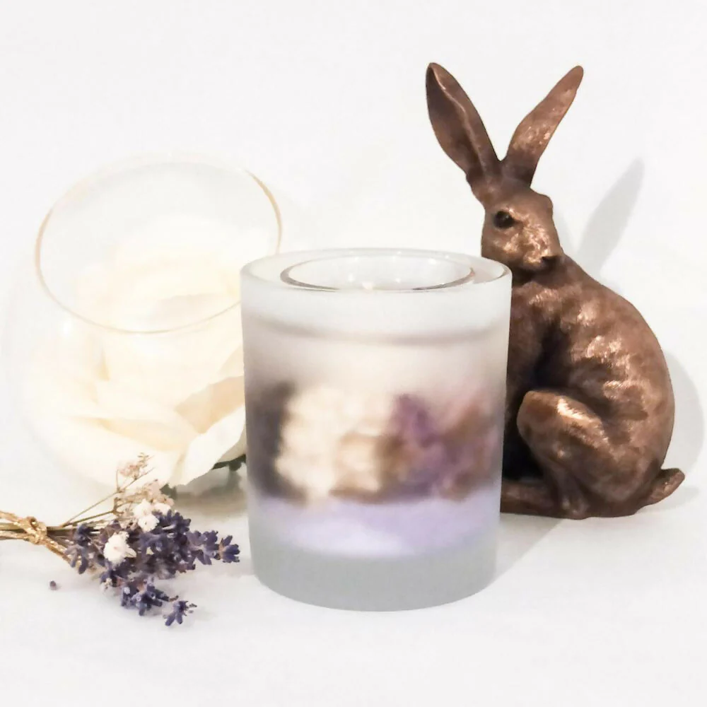 Lavender Haze Frosted Botanical Candle - Image 3