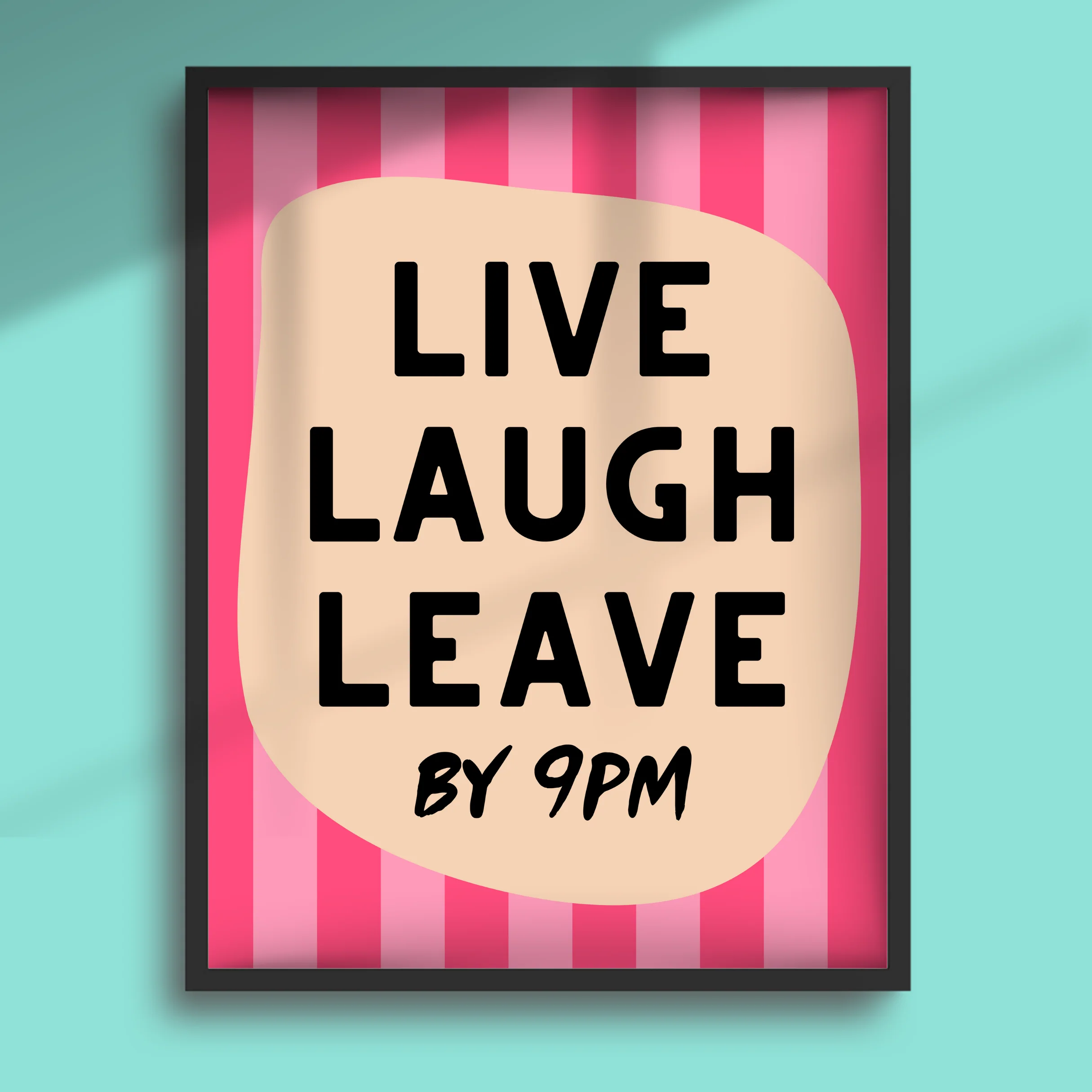 Leave By 9pm Art Print – Unframed - Image 2