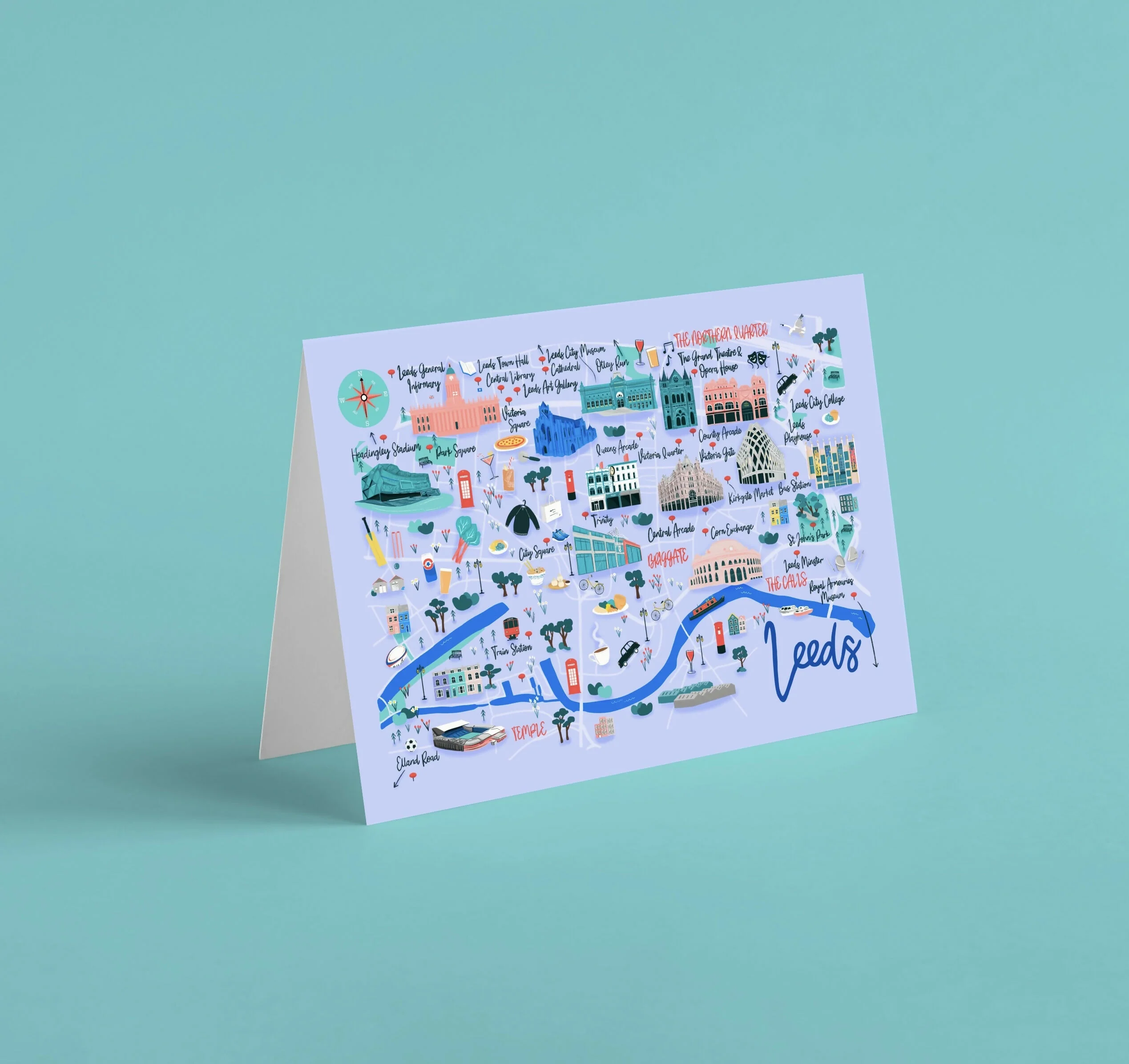 Leeds Map Card