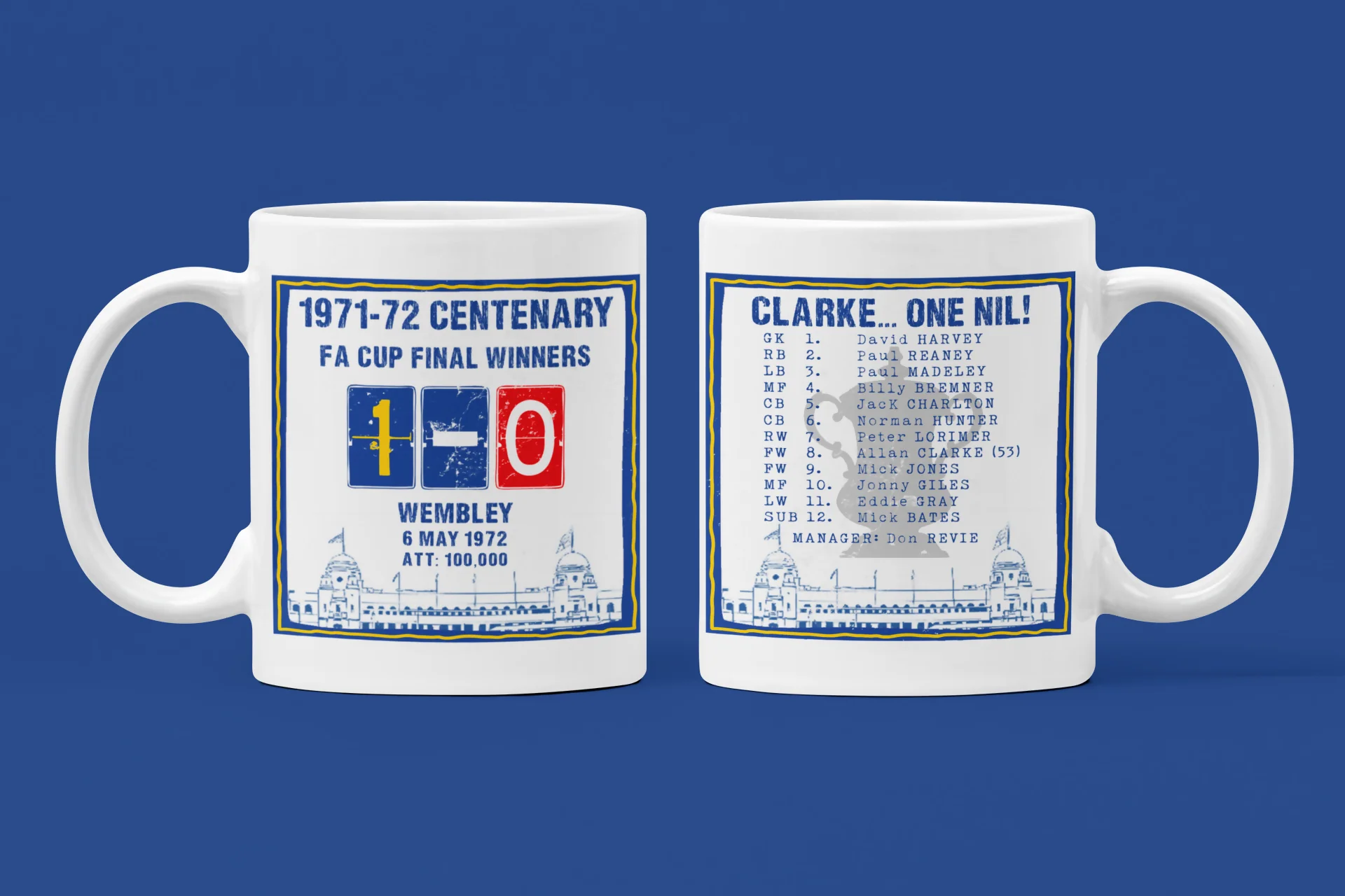 Leeds Utd Mug 1972 CUP FINAL Design - Image 3