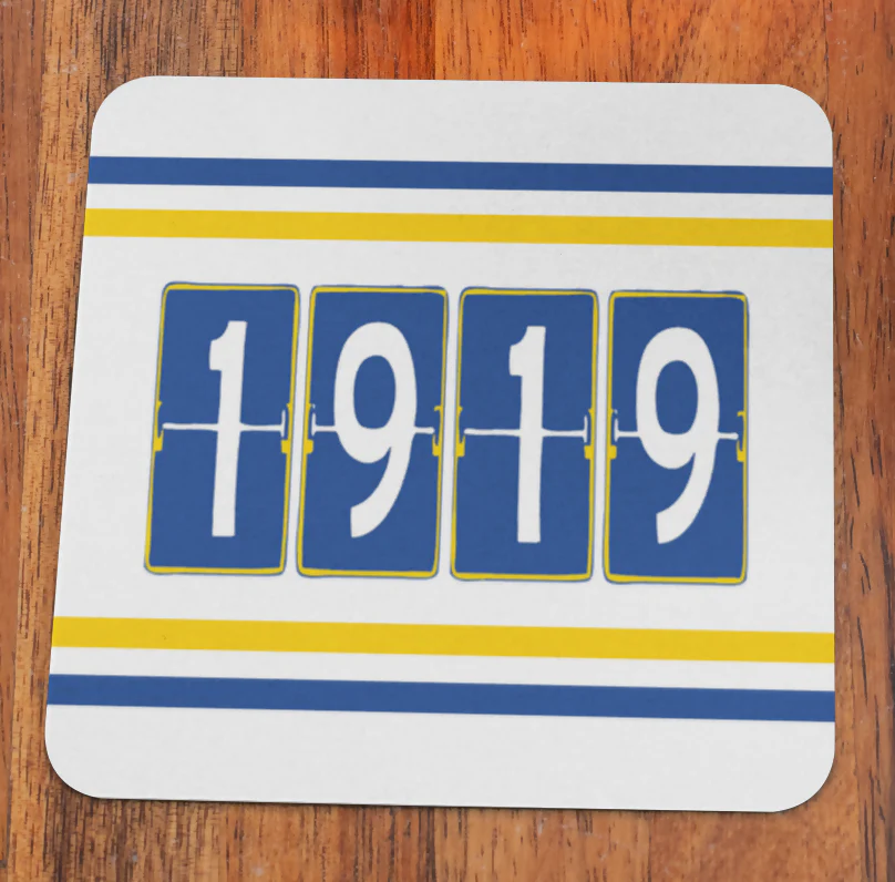 Leeds Utd Mug & Coaster Set 1919 Design - Image 2