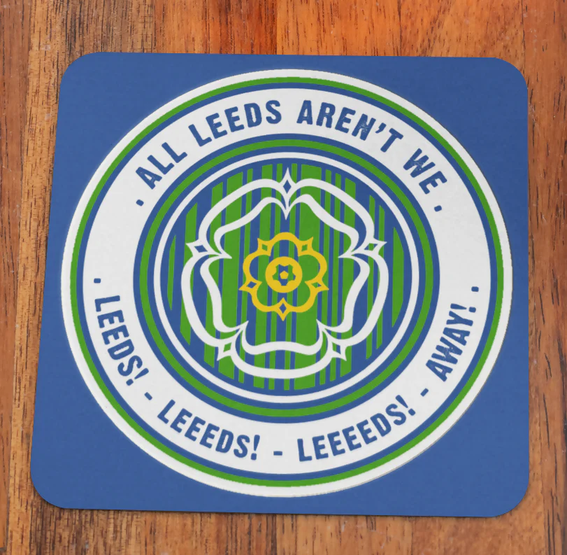 Leeds Utd Mug & Coaster Set BARCODE AWAY Design - Image 2