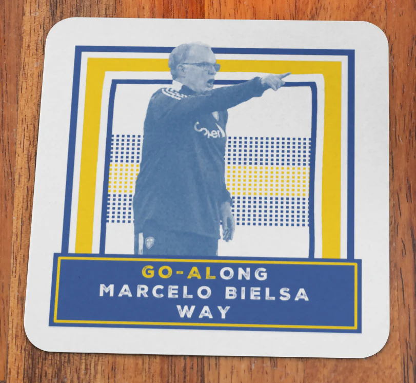 Leeds Utd Mug & Coaster Set BIELSA Design - Image 2