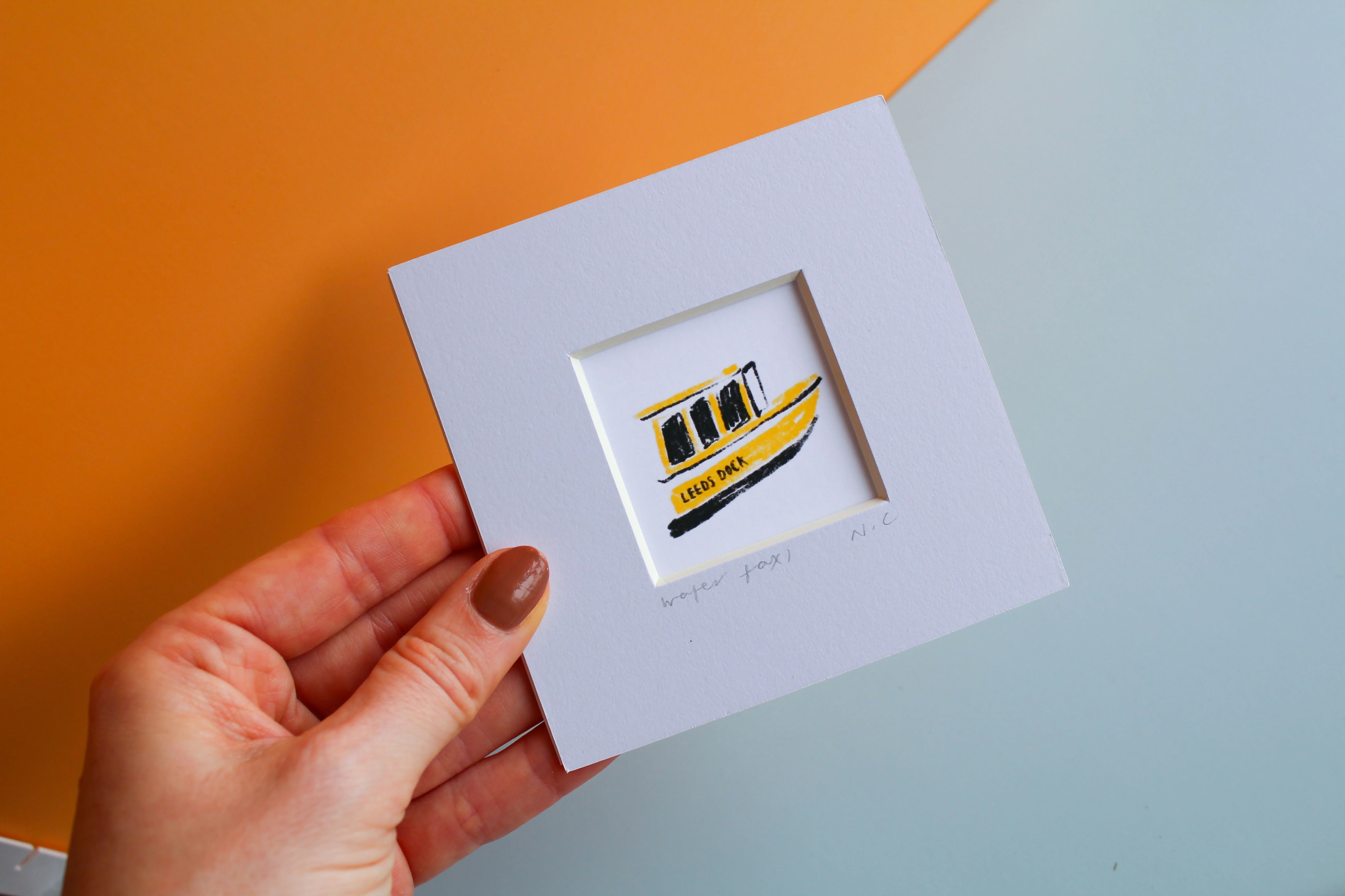 Leeds Water Taxi Mini Print - Image 2