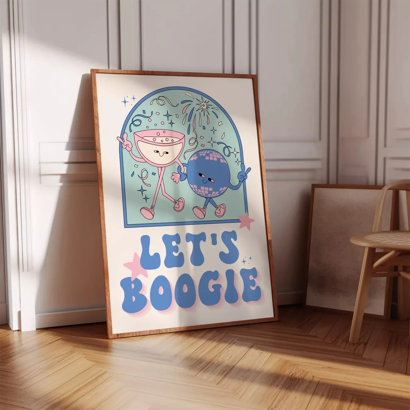 LET'S BOOGIE WALL ART PRINT - Image 2