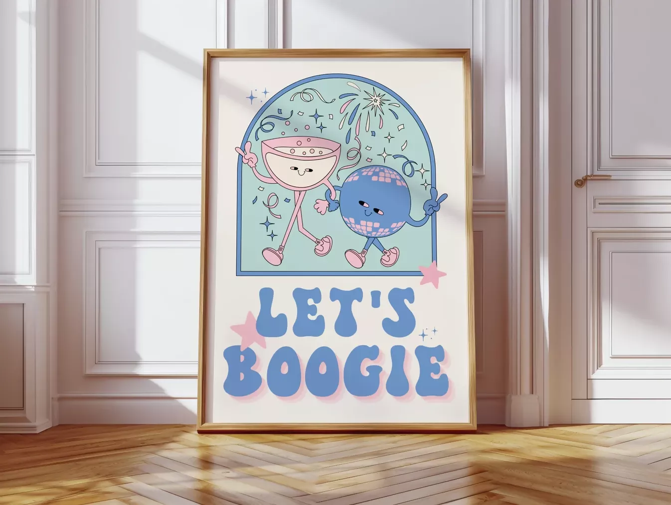 LET'S BOOGIE WALL ART PRINT - Image 3