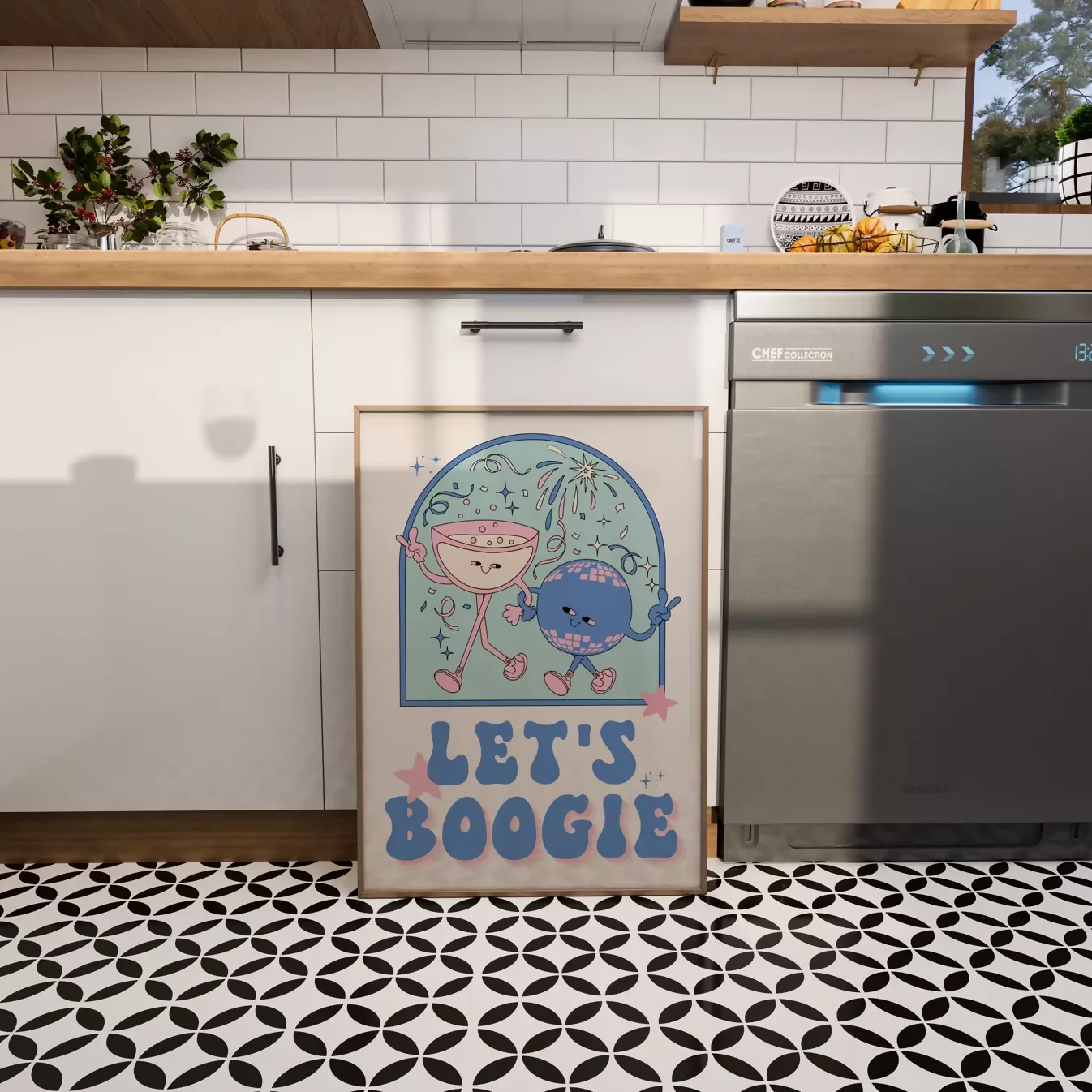 LET'S BOOGIE WALL ART PRINT - Image 4