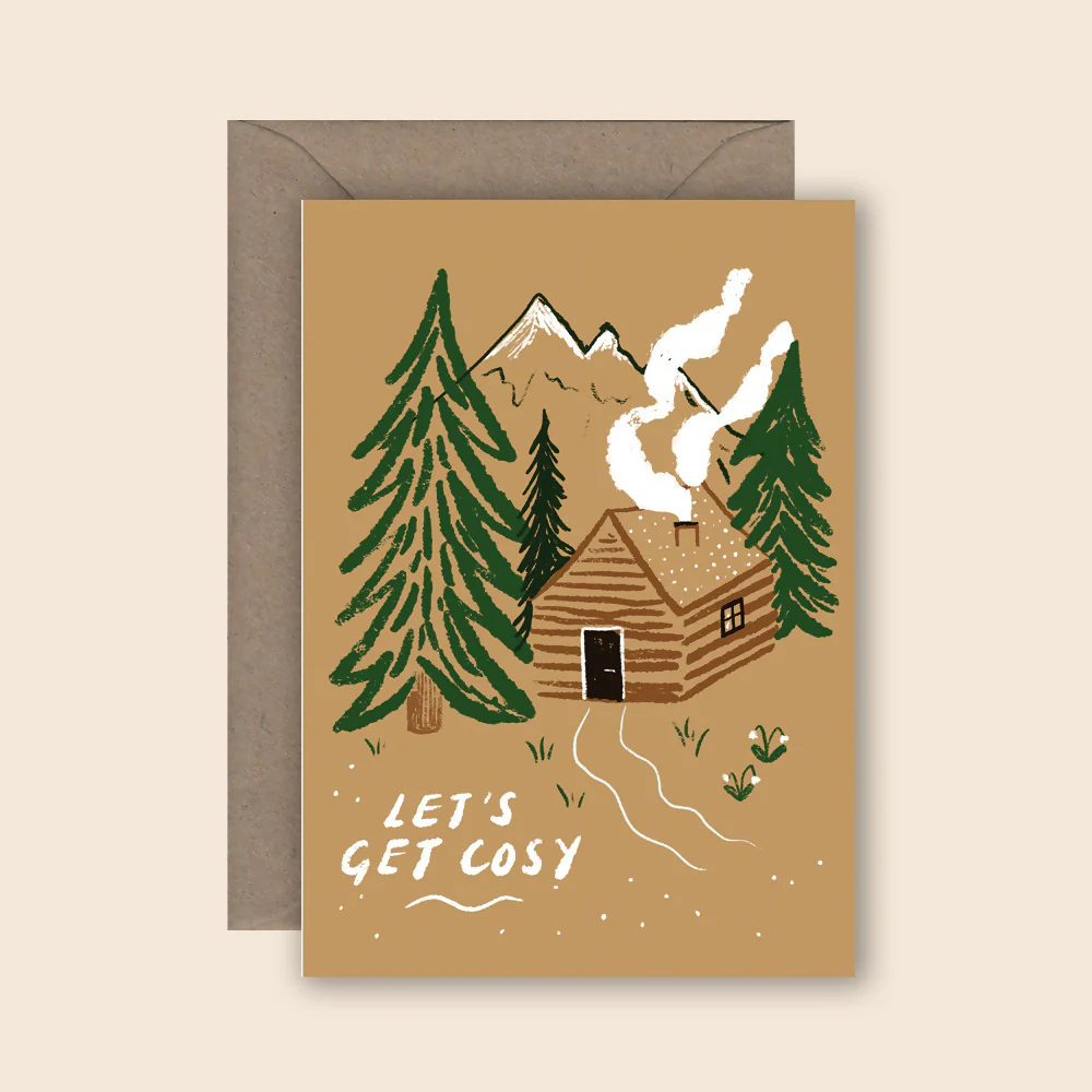 Lets Get Cosy Greetings Card