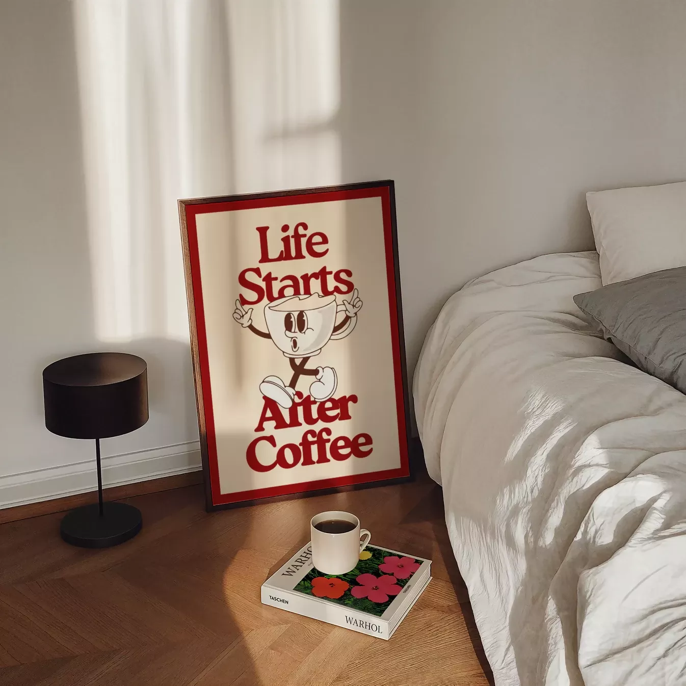 LIFE STARTS AFTER COFFEE WALL ART PRINT - Image 6