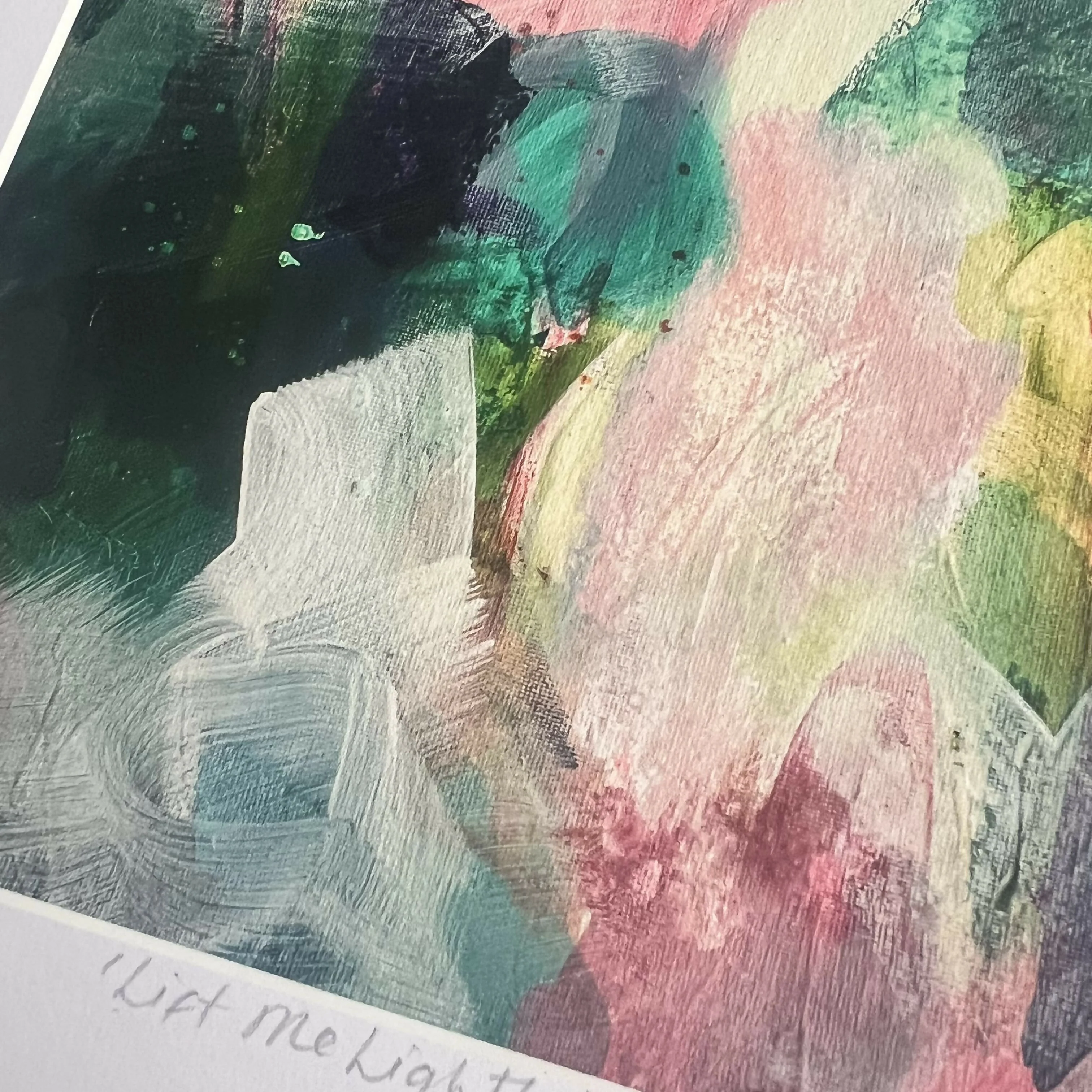 Lift Me Lightly Abstract Giclee Print - Image 3