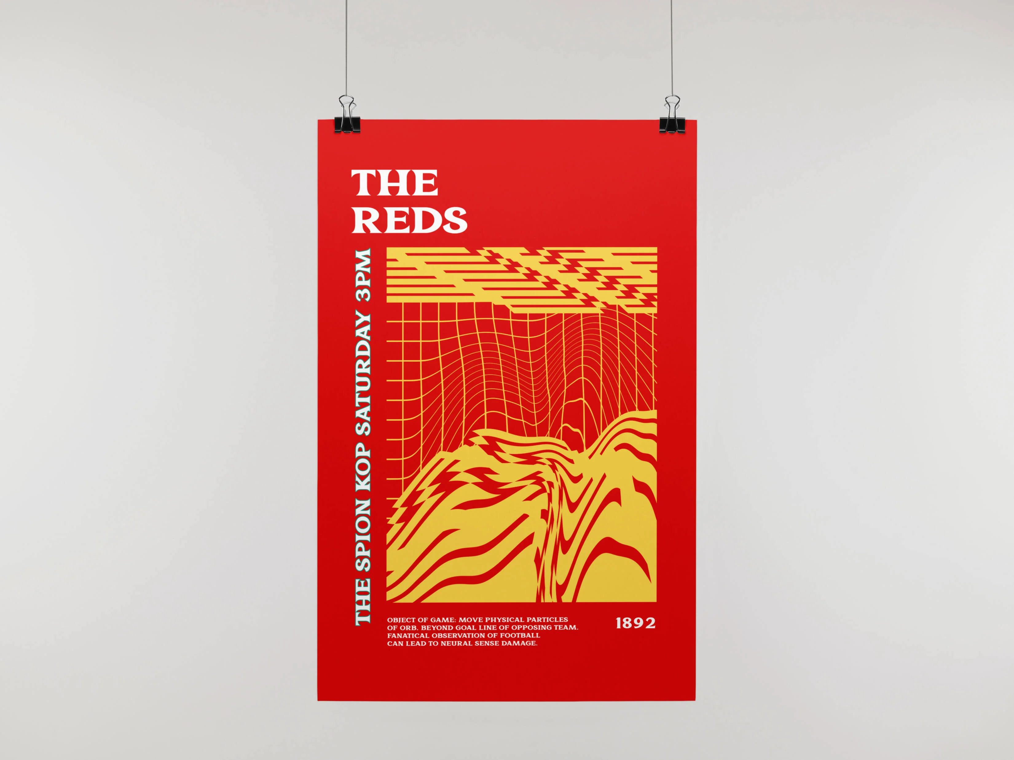 Liverpool Art Print PSYCHEDELIC Design in Red - Image 5