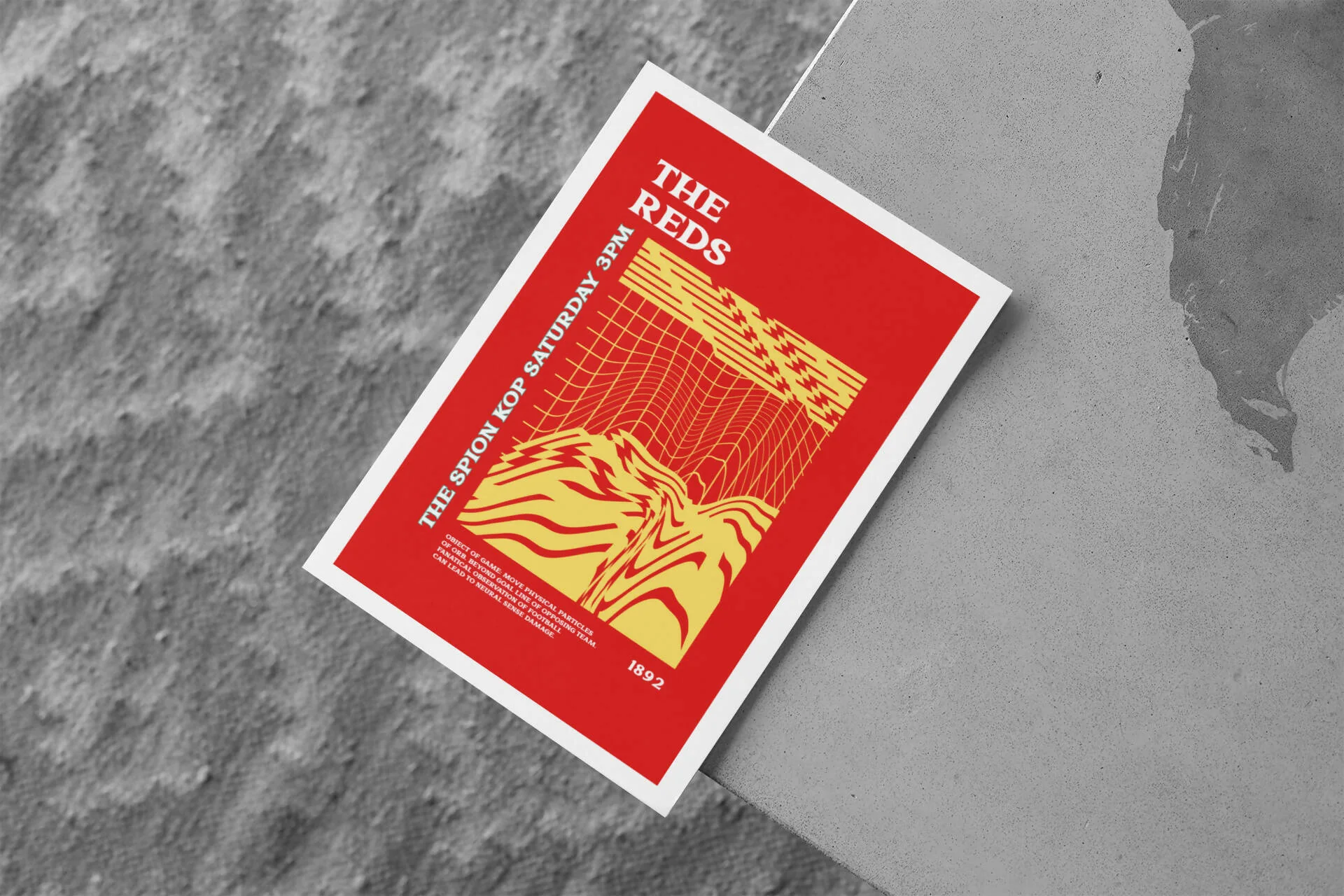 Liverpool Art Print PSYCHEDELIC Design in Red - Image 6