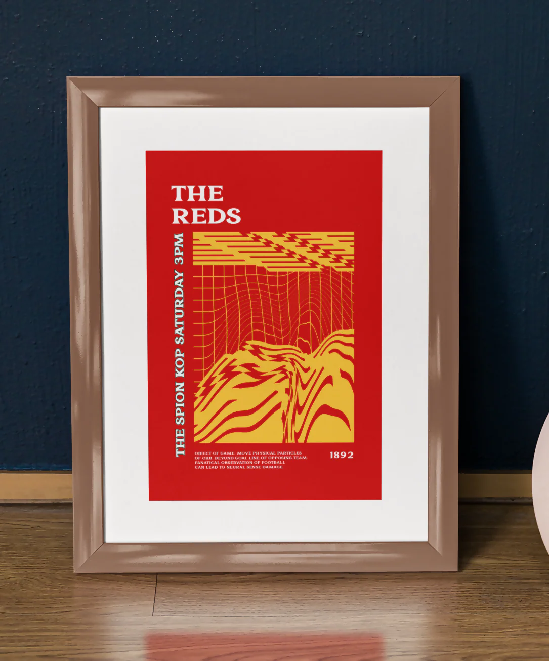 Liverpool Art Print PSYCHEDELIC Design in Red - Image 7