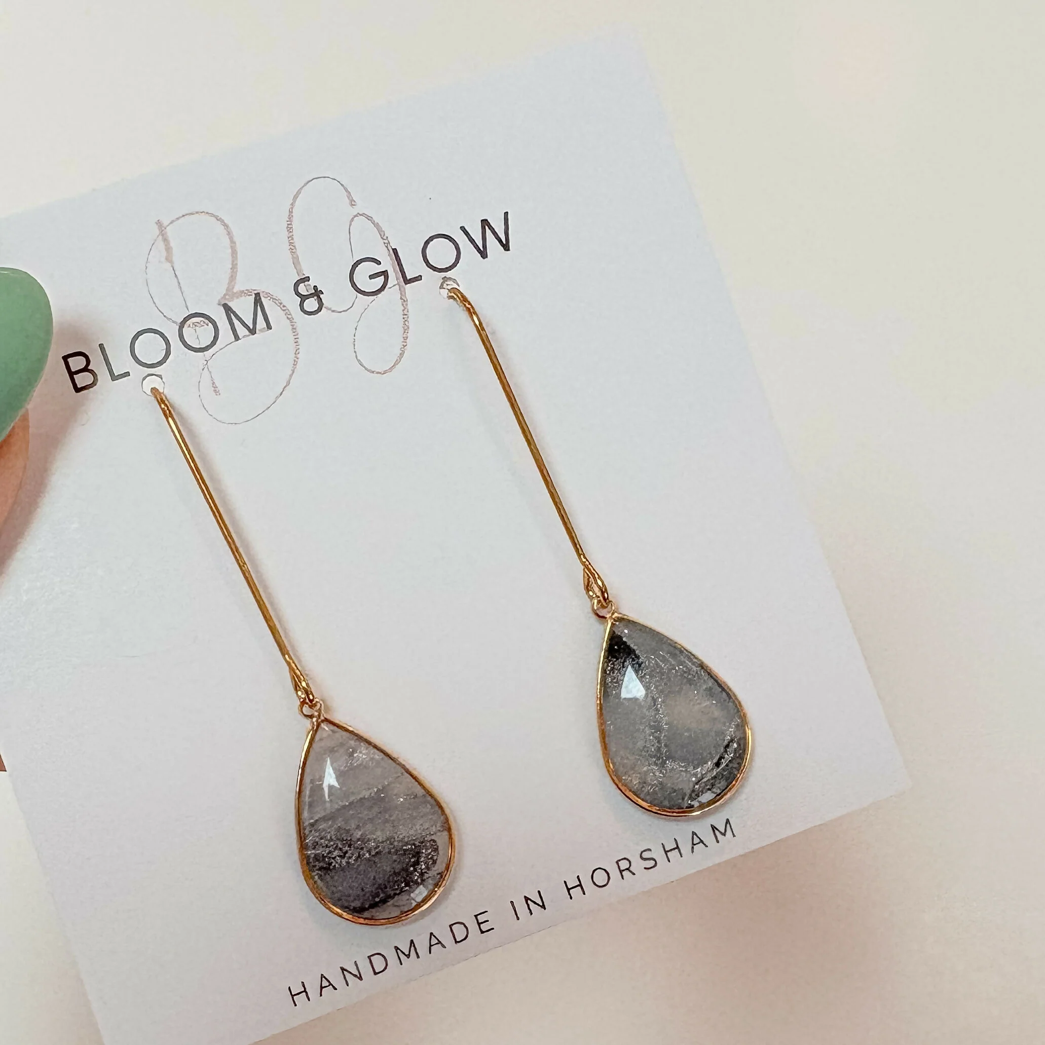 Long Teardrop Earrings - Image 4