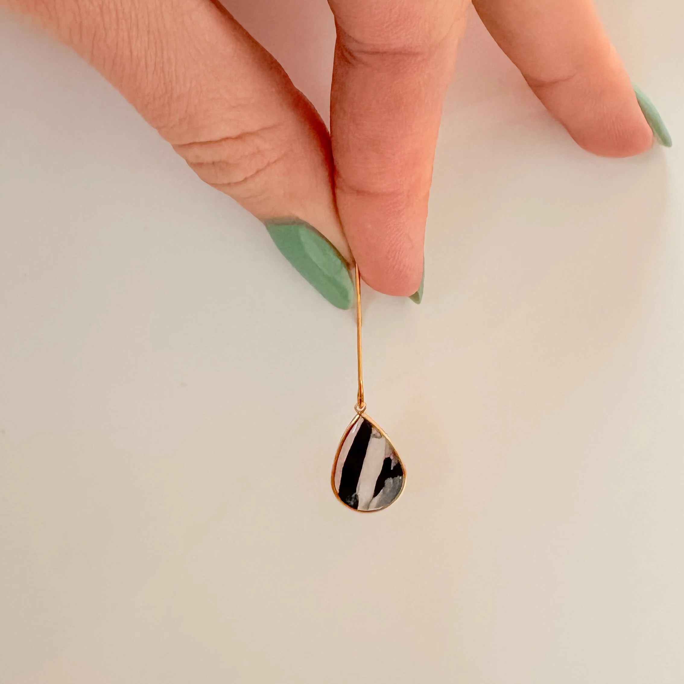 Long Teardrop Earrings - Image 5