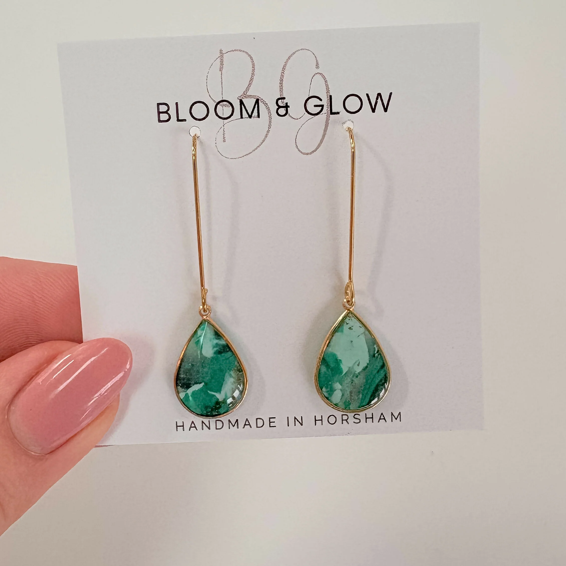 Long Teardrop Earrings - Image 9