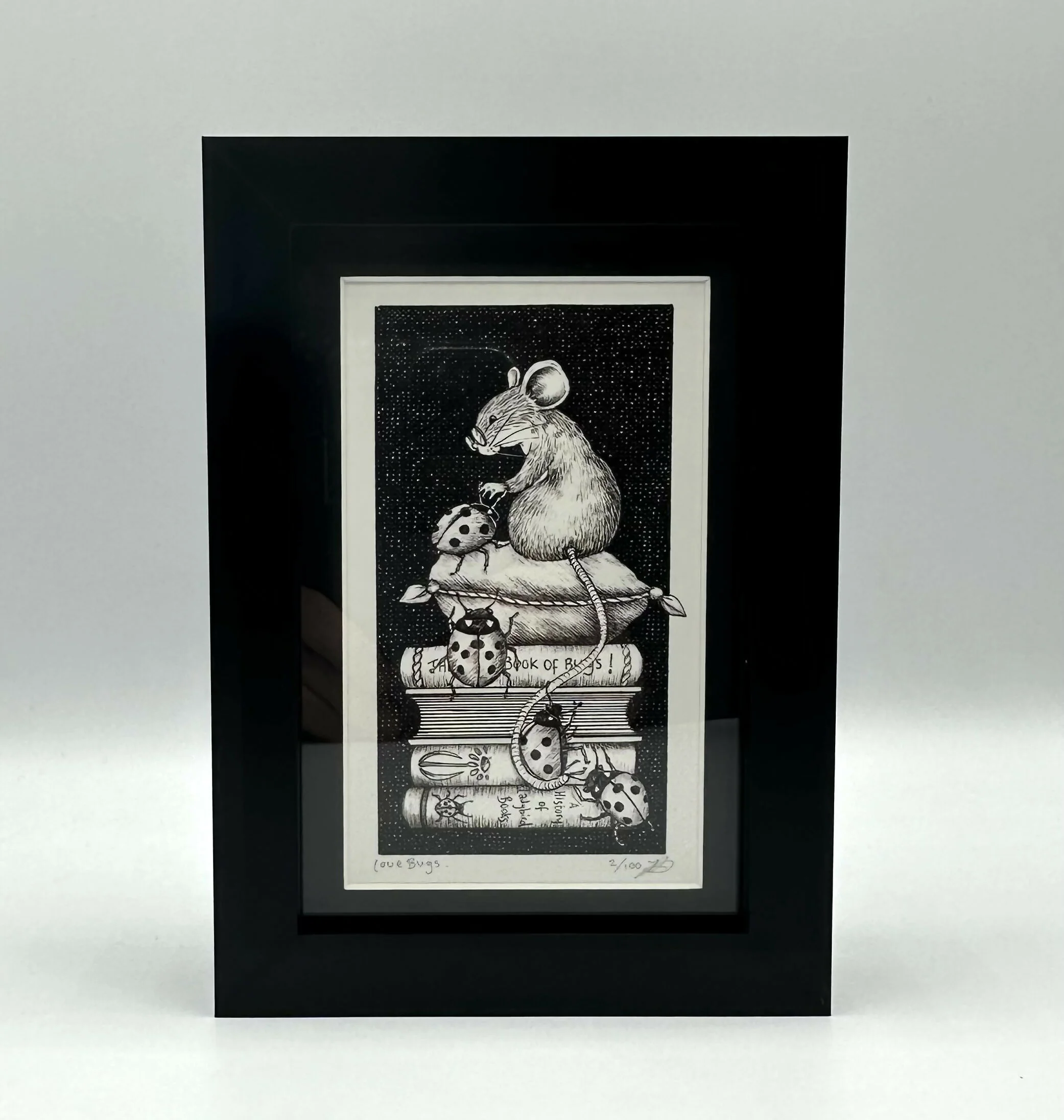 Love Bugs - Framed Limited Edition Print by Jenny Davies