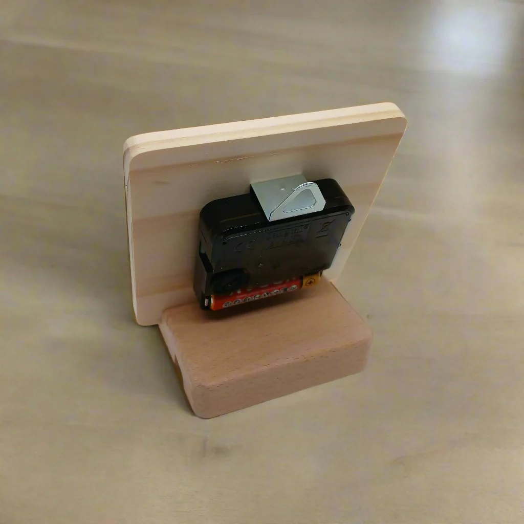 Love is a Journey - Wooden Clock with Stand - Image 2